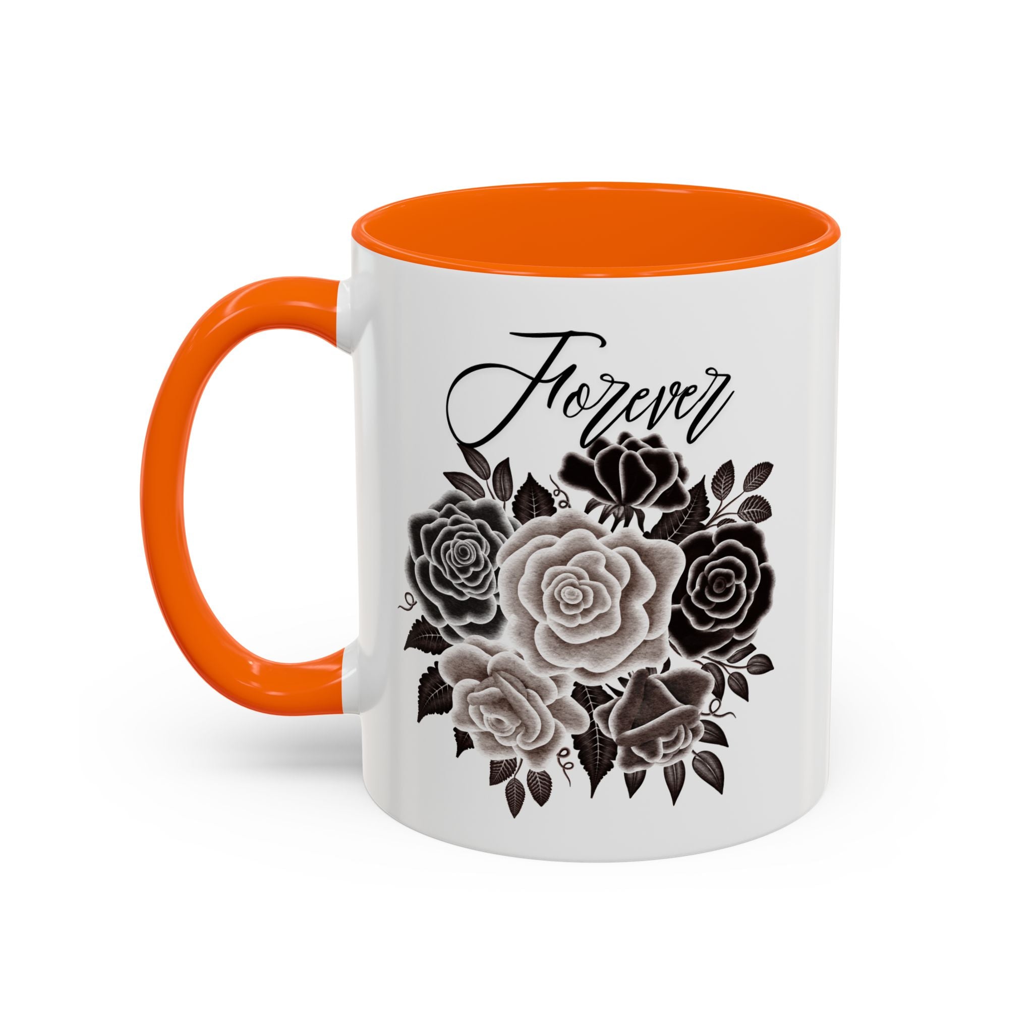 Elegant Floral Accent Coffee Mug for Coffee Lovers, Gift for Her, Home Decor, Valentine's Day, Birthday