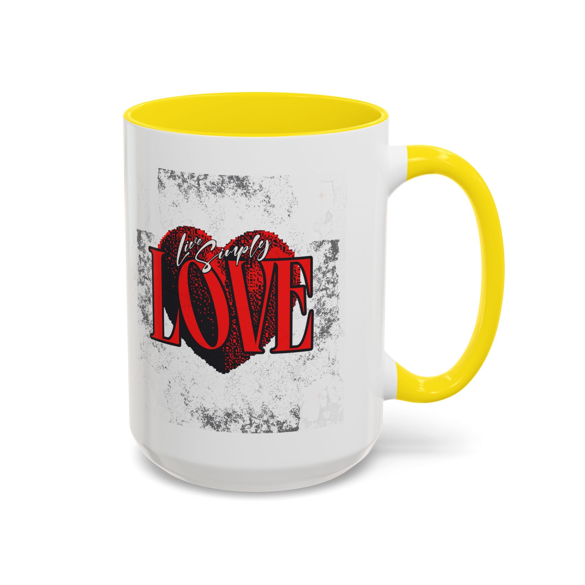 Love Accent Coffee Mug - Perfect Gift for Valentine's Day, Romantic Gift, Heart Mug, Coffee Lovers, Personalized Mug
