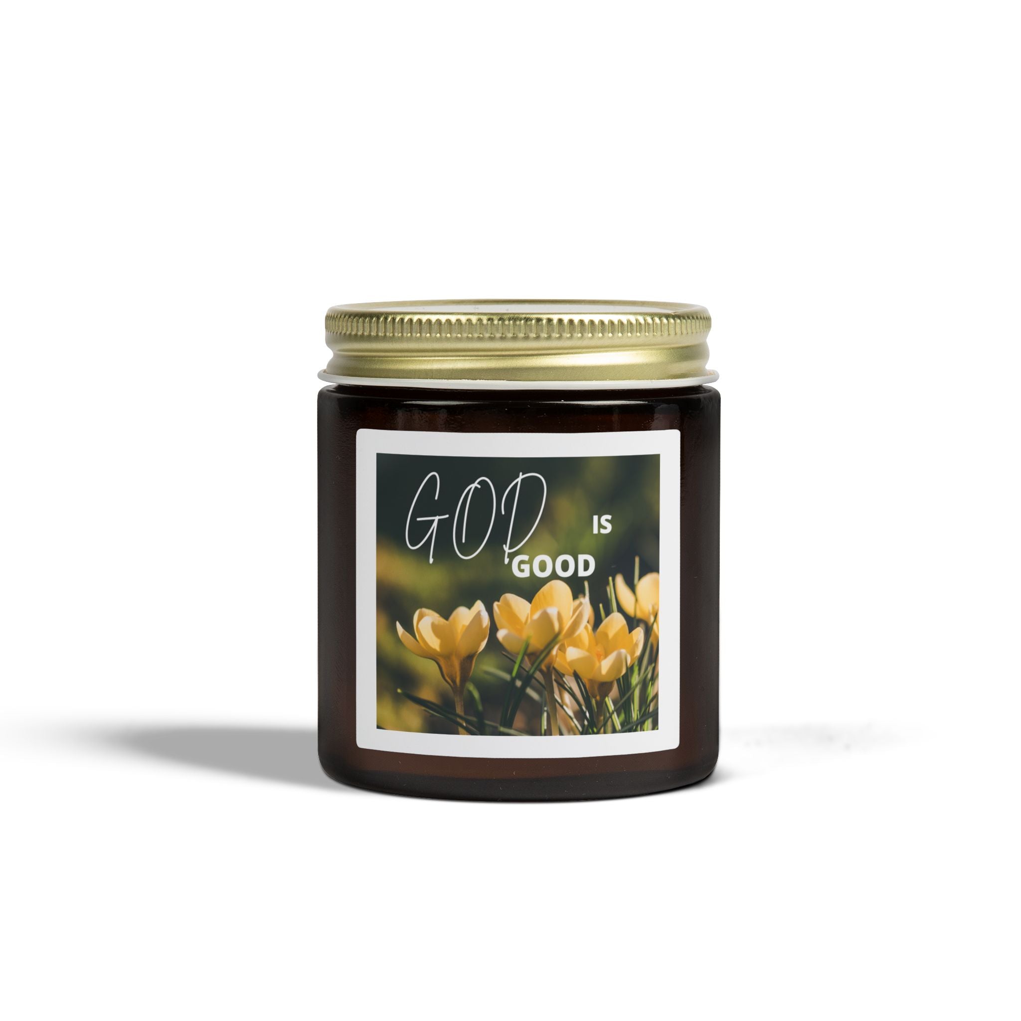 God Is Good Scented Candle — Coconut Apricot Wax (4oz, 9oz)