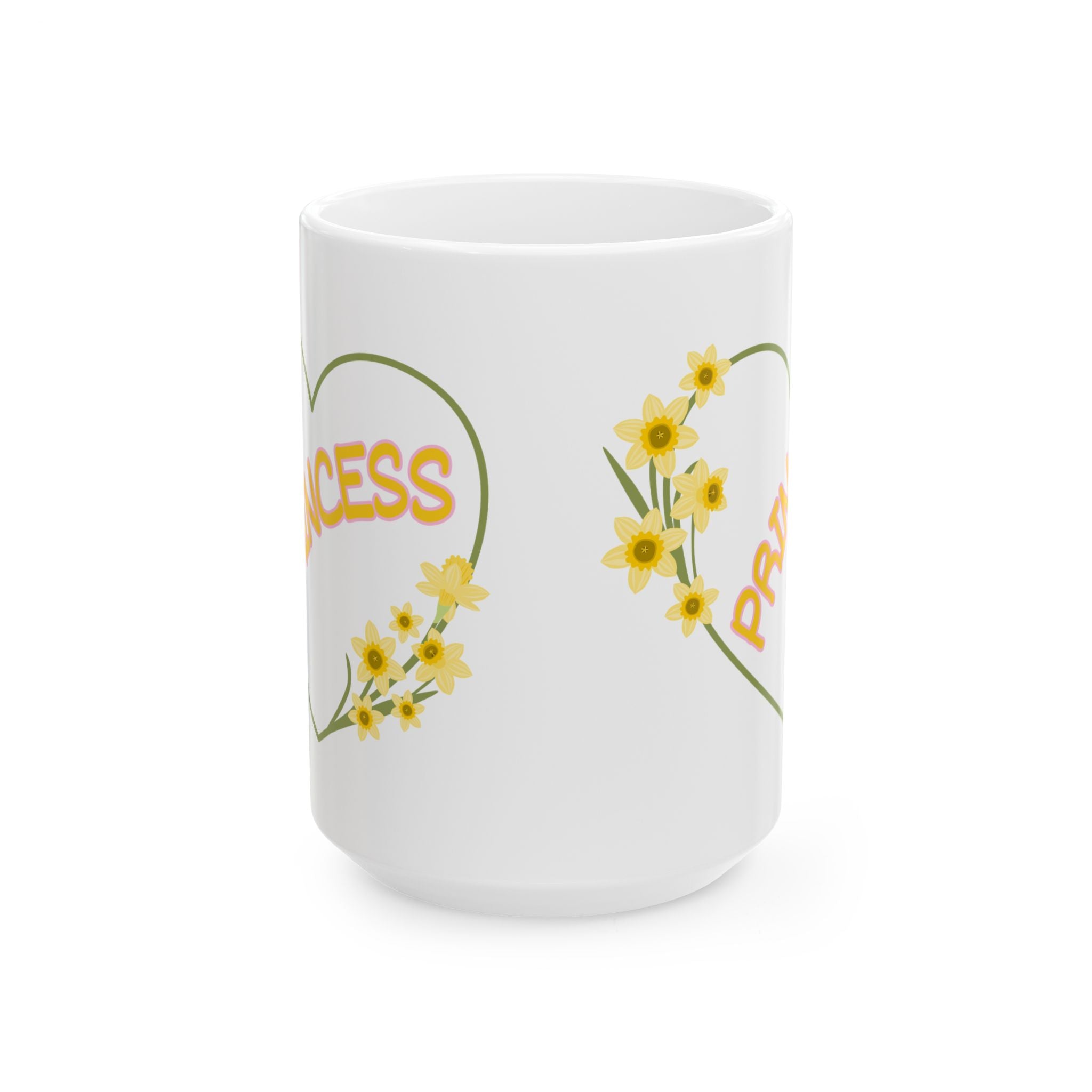 Success Floral Ceramic Mug – "Process Over Perfection" Inspirational Coffee Cup (11oz, 15oz)