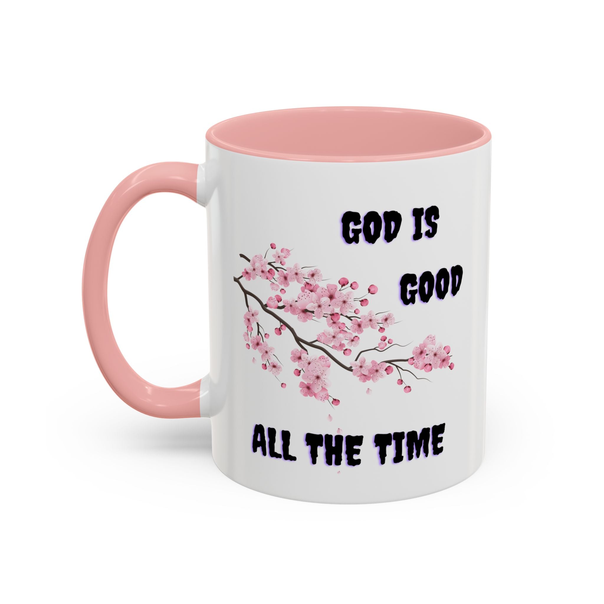 Inspirational Coffee Mug - God is Good, Floral Design, Gift for Faith Friends, Perfect for Mother's Day, Church Gatherings, Daily Motivation