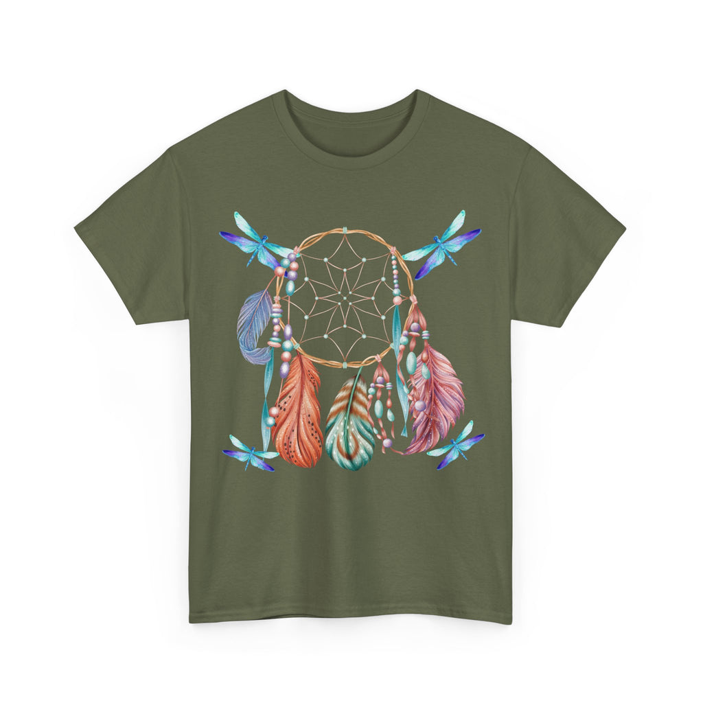 Dreamcatcher Feather T-Shirt — Boho Tribal Feather Graphic Tee
