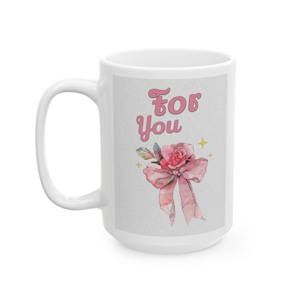 Charming Floral Ceramic Mug | Perfect Gift for Tea Lovers, Birthday, Mother's Day, Inspirational Coffee Mug, Customized Drinkware