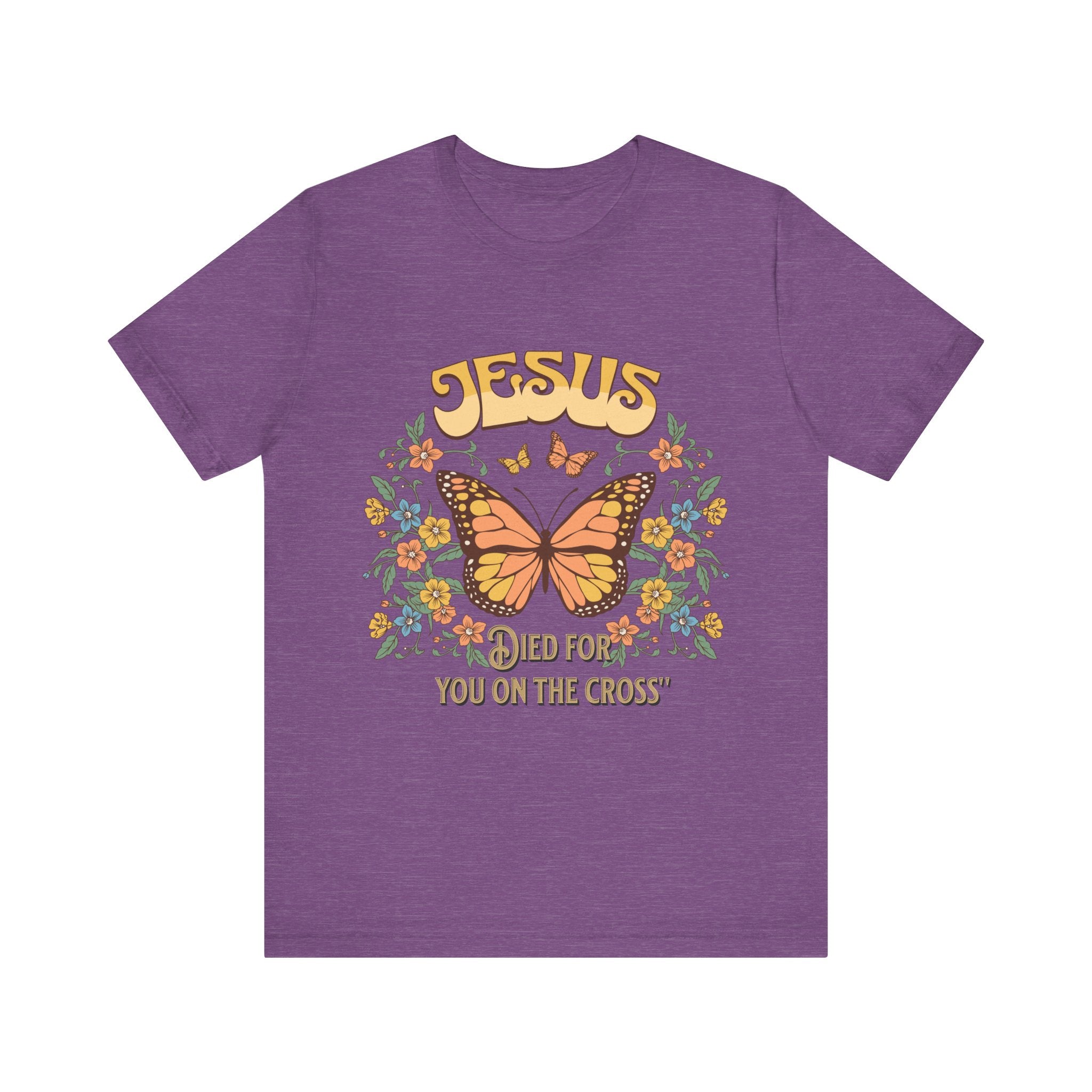 Jesus Butterfly Tee, Vintage Inspired Christian Unisex T-Shirt, Faith Apparel, Religious Gift, Casual Wear