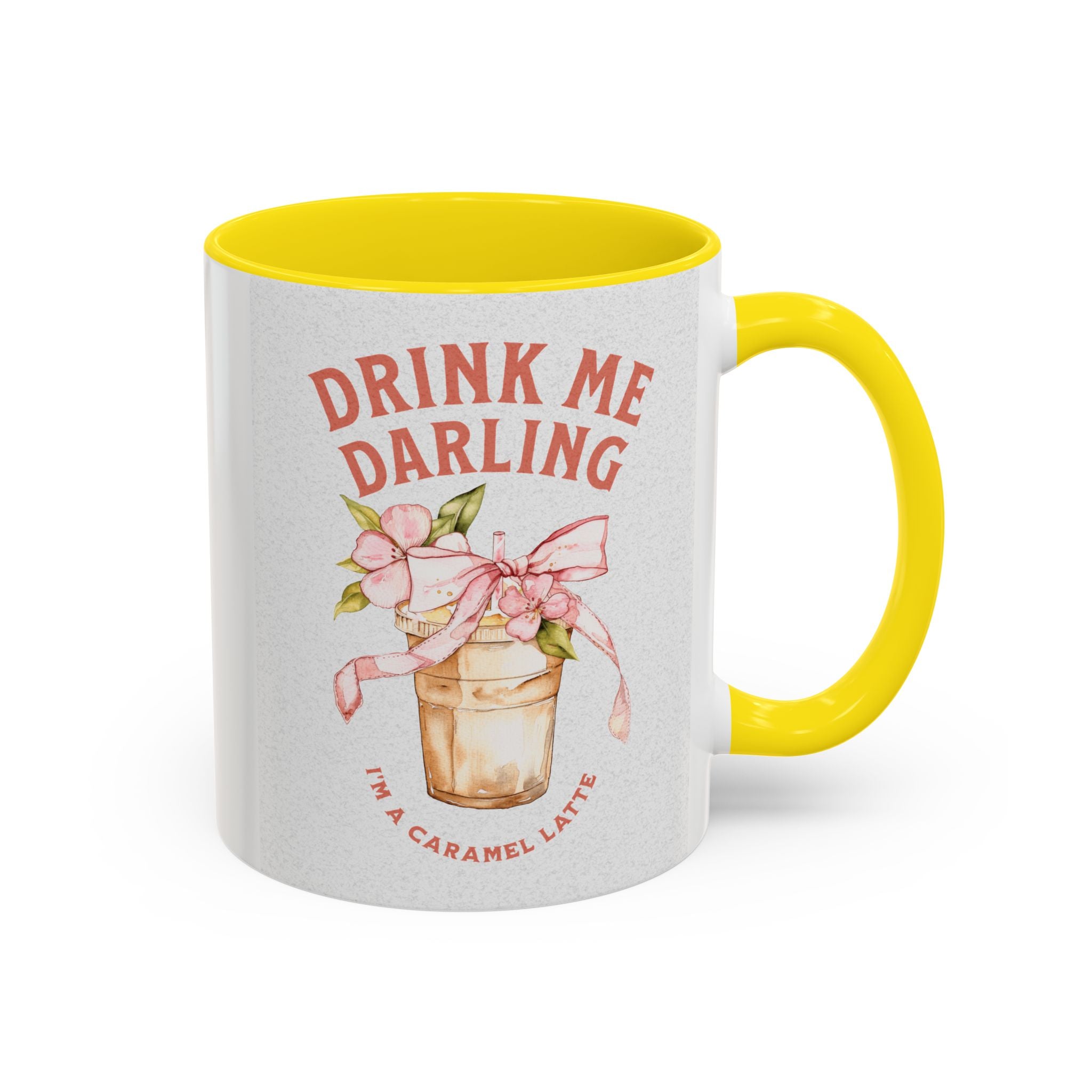 Darling Caramel Latte Coffee Mug - Fun Accent Design for Coffee Lovers