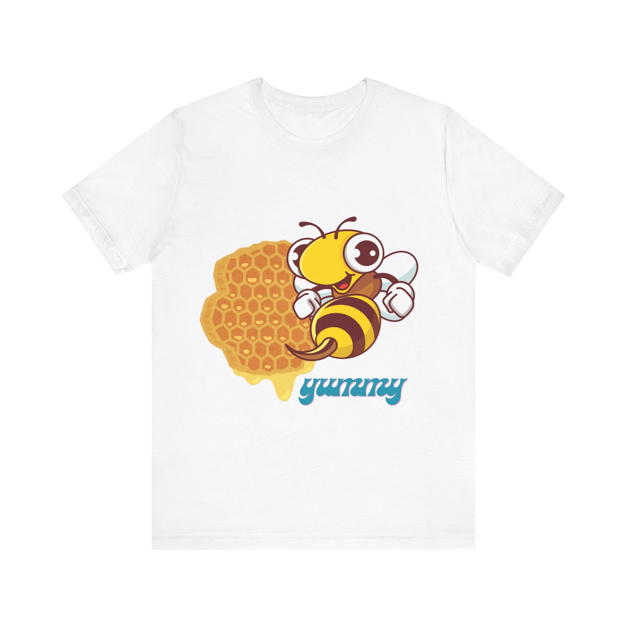 Yummy Bee Graphic Tee, Cute Bee Shirt, Unisex Bee T-Shirt, Gift for Bee Lovers, Honey Themed Apparel