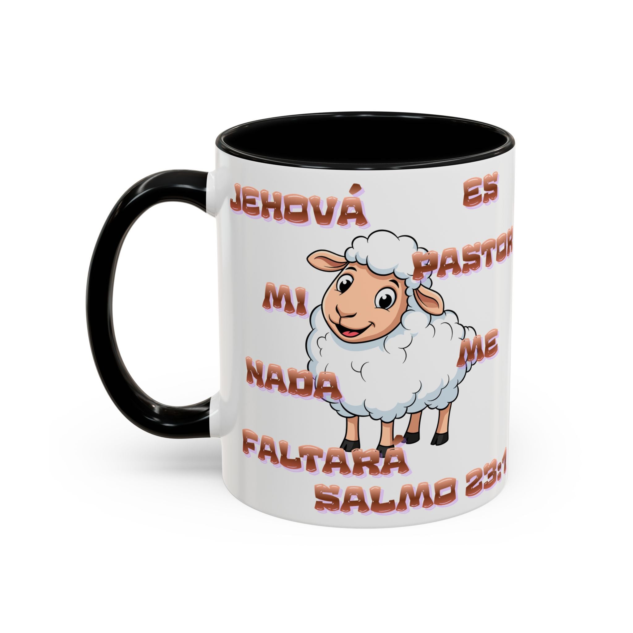 Jehová Es Mi Pastor Coffee Mug — Salmo 23:1 Spanish Christian Accent Mug