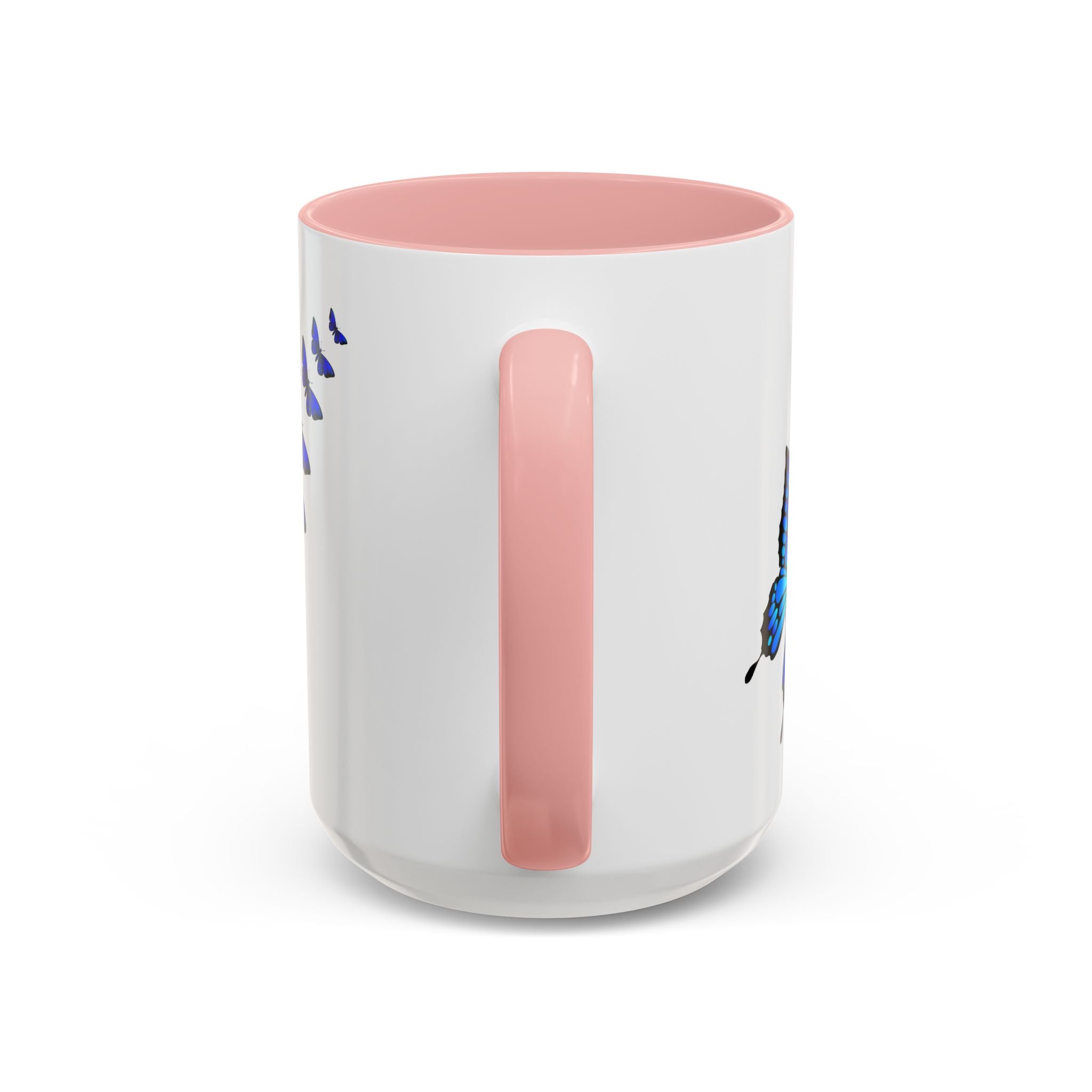 Butterfly Accent Coffee Mug | Colorful Butterfly Design | Perfect Gift for Nature Lovers | Home & Office Decor | 11oz & 15oz
