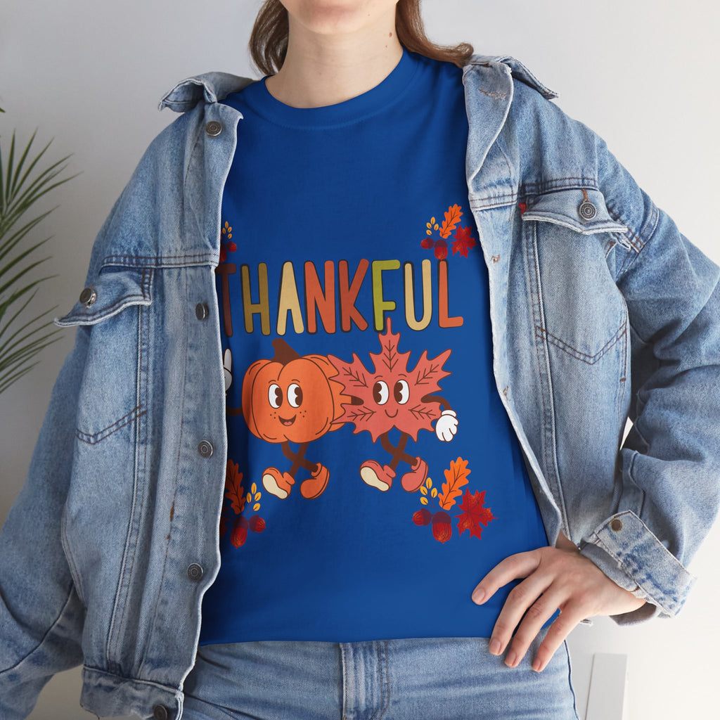 Thankful Fall Unisex Tee, Autumn Shirt, Thanksgiving Gift, Cute Graphic T-Shirt, Seasonal Wear, Holiday Apparel