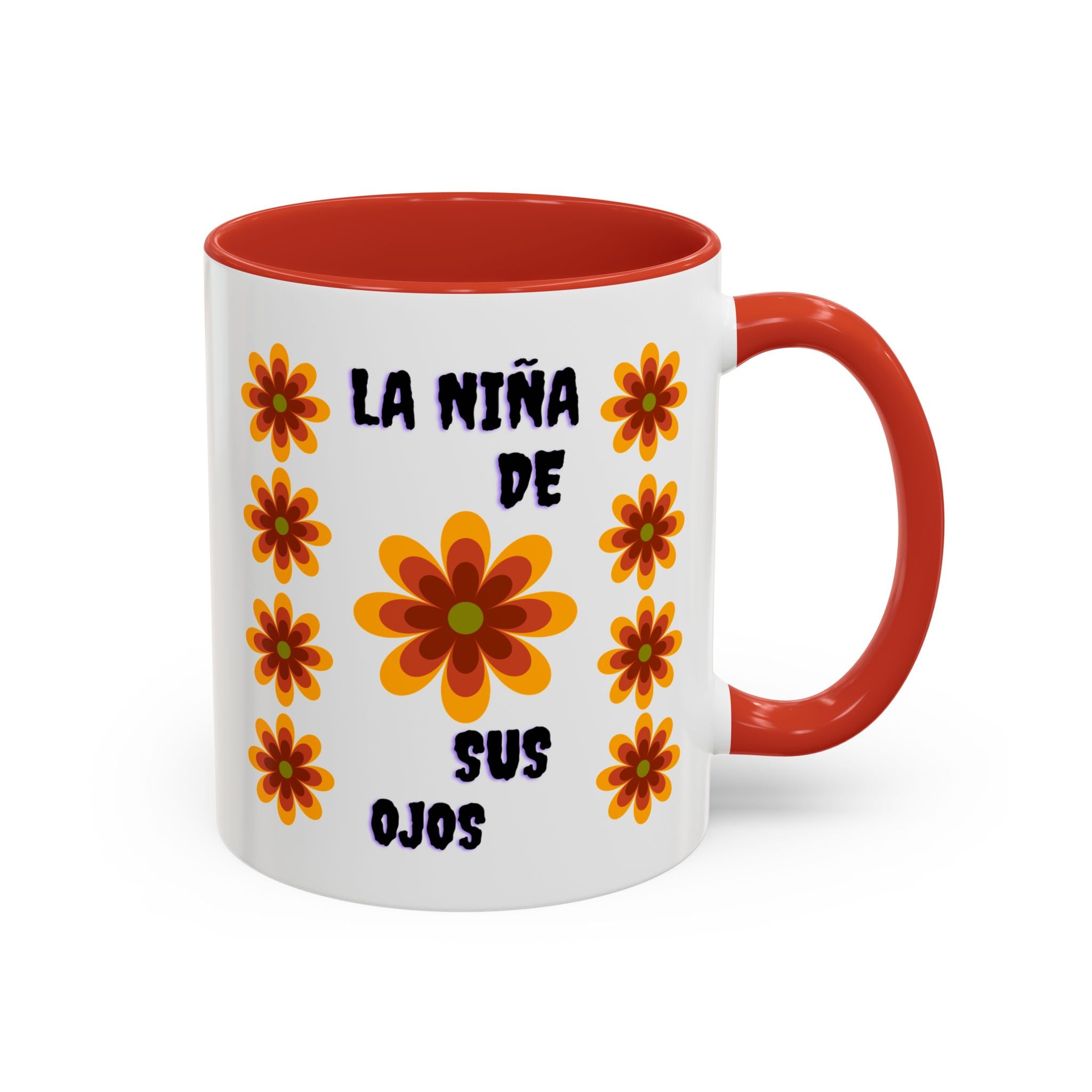 Bright Floral Accent Coffee Mug for Gifts, Home Decor, Coffee Lovers, Spanish Quote, Perfect for Special Occasions