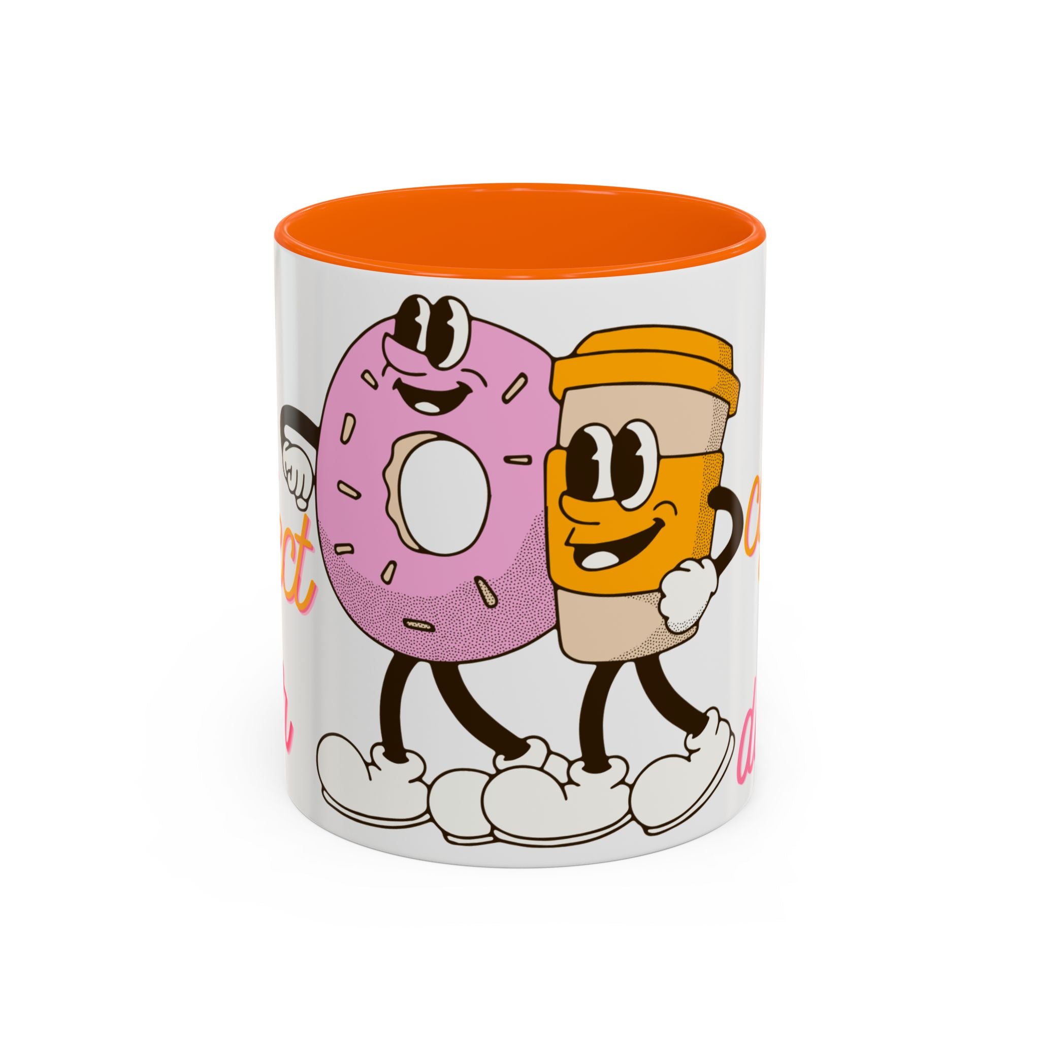 Like Coffee & Donuts Accent Coffee Mug — Cute Donut & Coffee Cup Design (11/15oz)