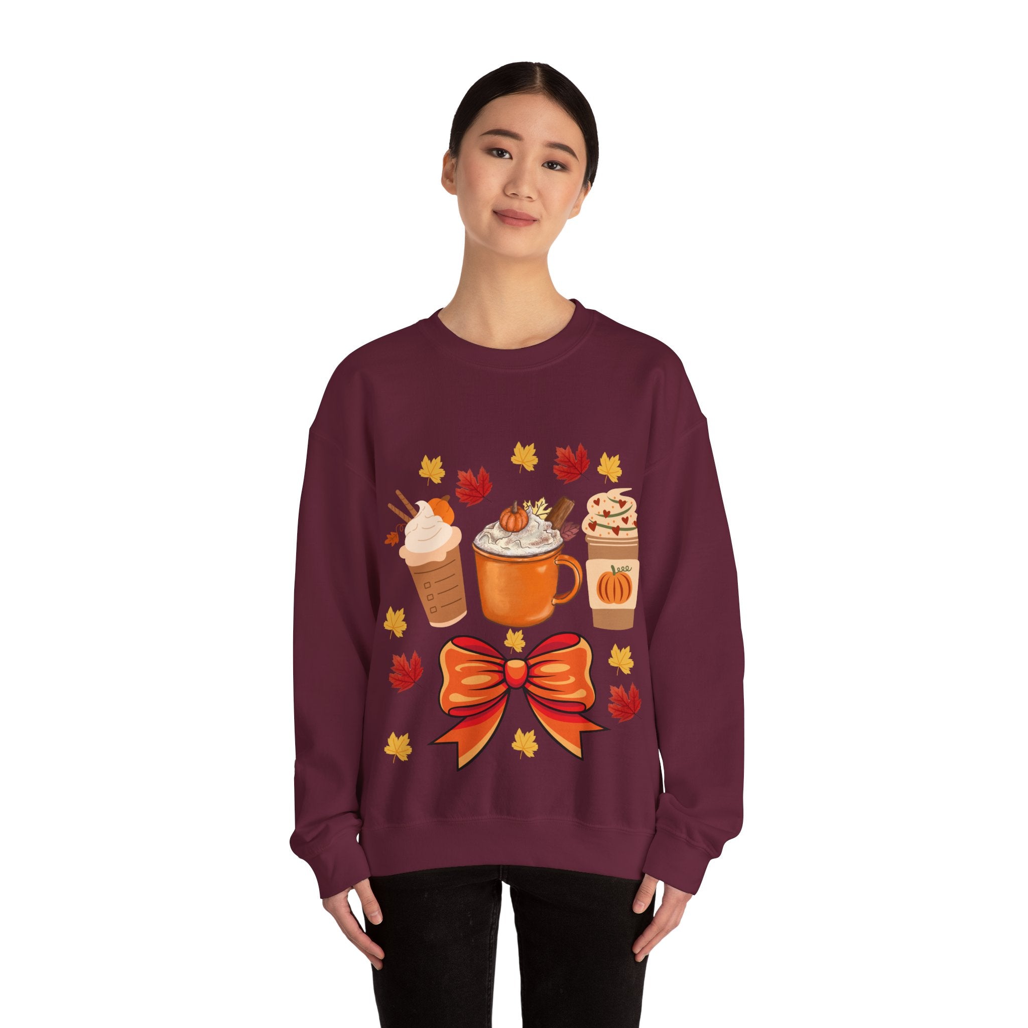 Autumn Vibes Sweatshirt, Cozy Crewneck for Fall, Pumpkin Spice Sweatshirt, Cute Gift for Thanksgiving, Warm Fashion Statement