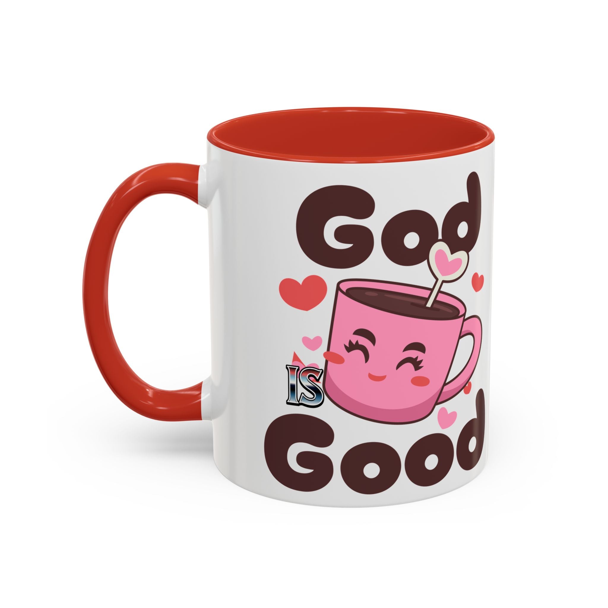 Cute God is Good Coffee Mug | Love Inspired Drinkware for Coffee Lovers, Gift for Friends, Anniversaries, Home Decor, Faith-Based Gifts