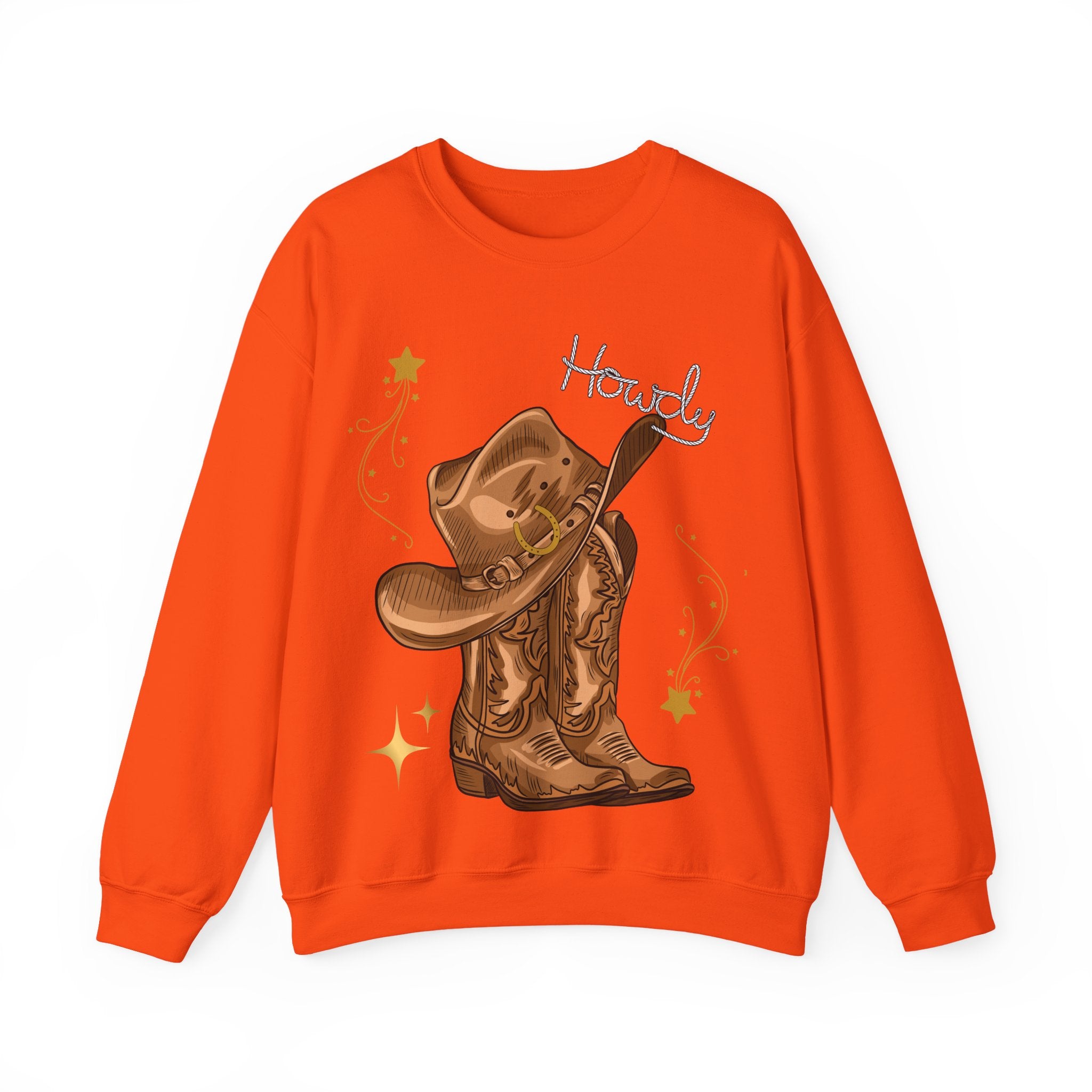 Howdy Cowboy Crewneck Sweatshirt | Unisex Sweatshirt, Western Apparel, Fall Fashion, Gift for Him/Her, Casual Wear