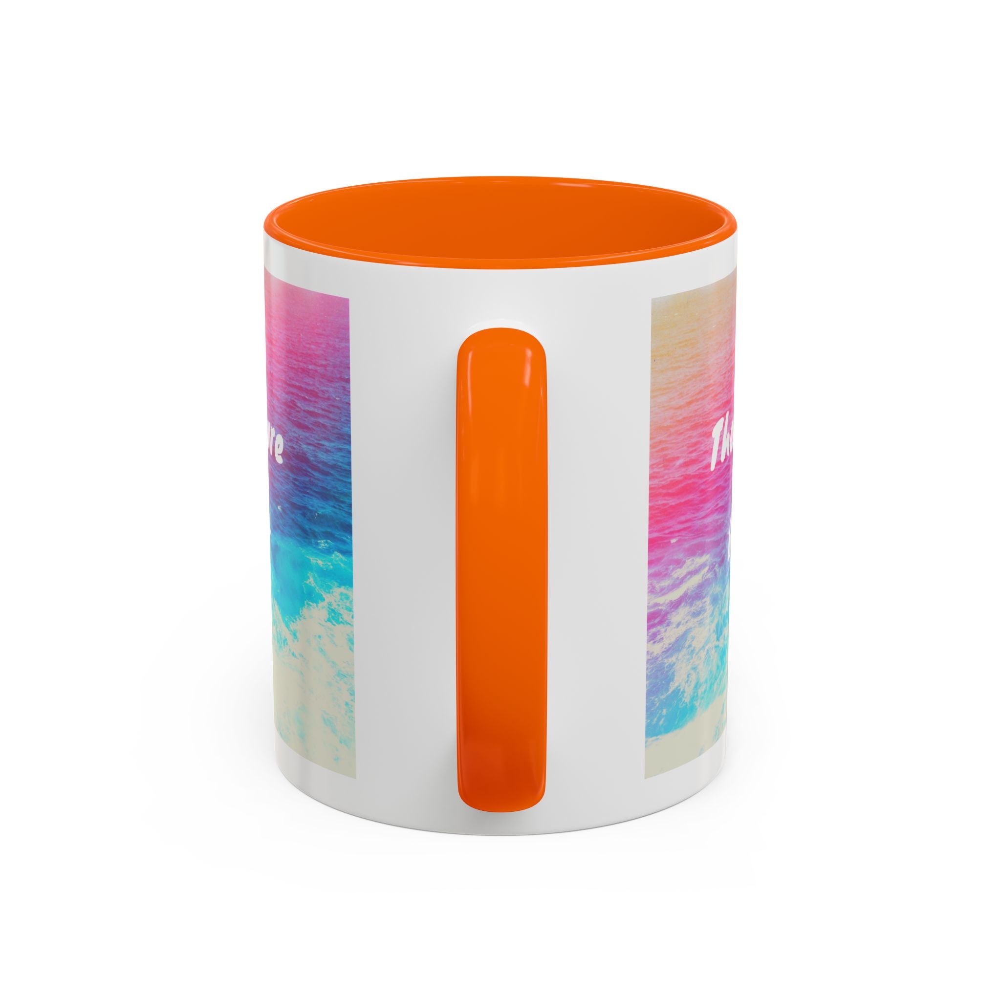 Ocean Background Future Is Bright Accent Coffee Mug (11, 15oz)