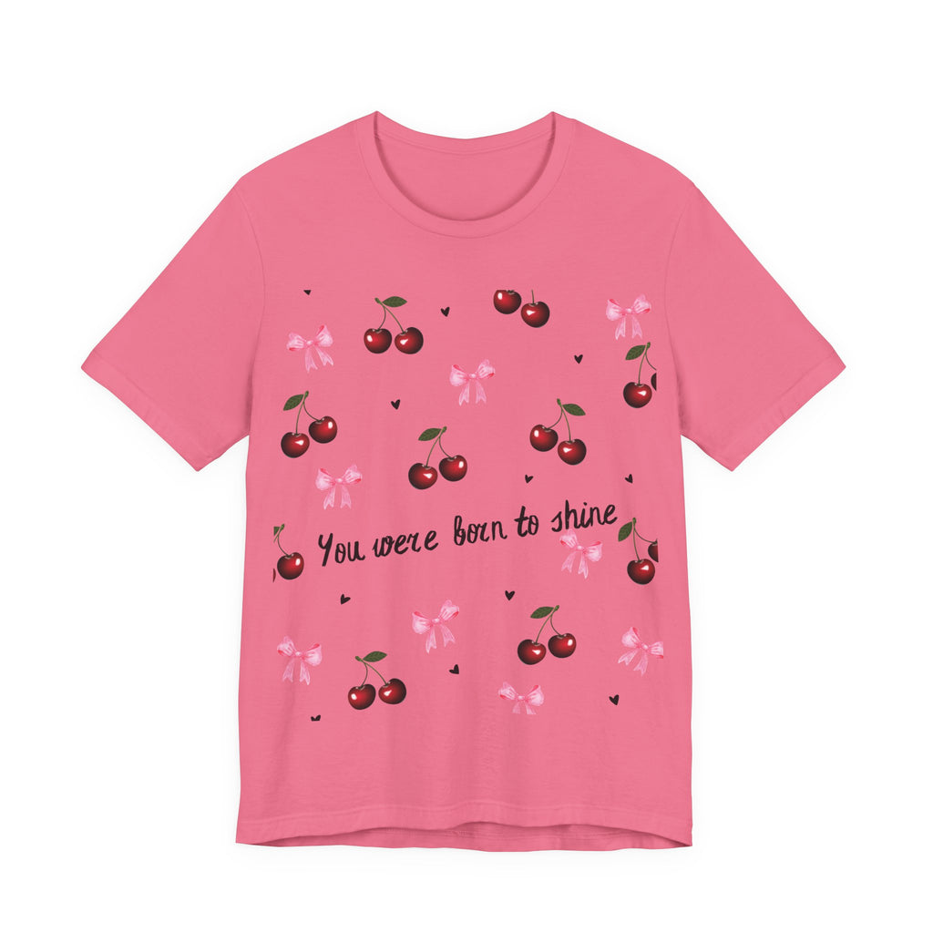 Cherry Blossom Inspirational Tee, Motivational T-Shirt, Cute Summer Shirt, Gift for Her, Birthday Gift, Casual Top