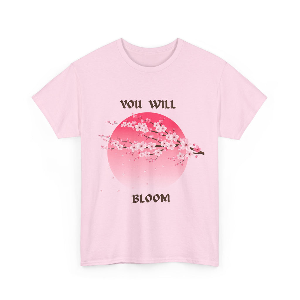 You Will Bloom T-Shirt — Cherry Blossom Inspirational Tee