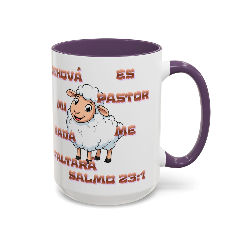 Jehová Es Mi Pastor Coffee Mug — Salmo 23:1 Spanish Christian Accent Mug