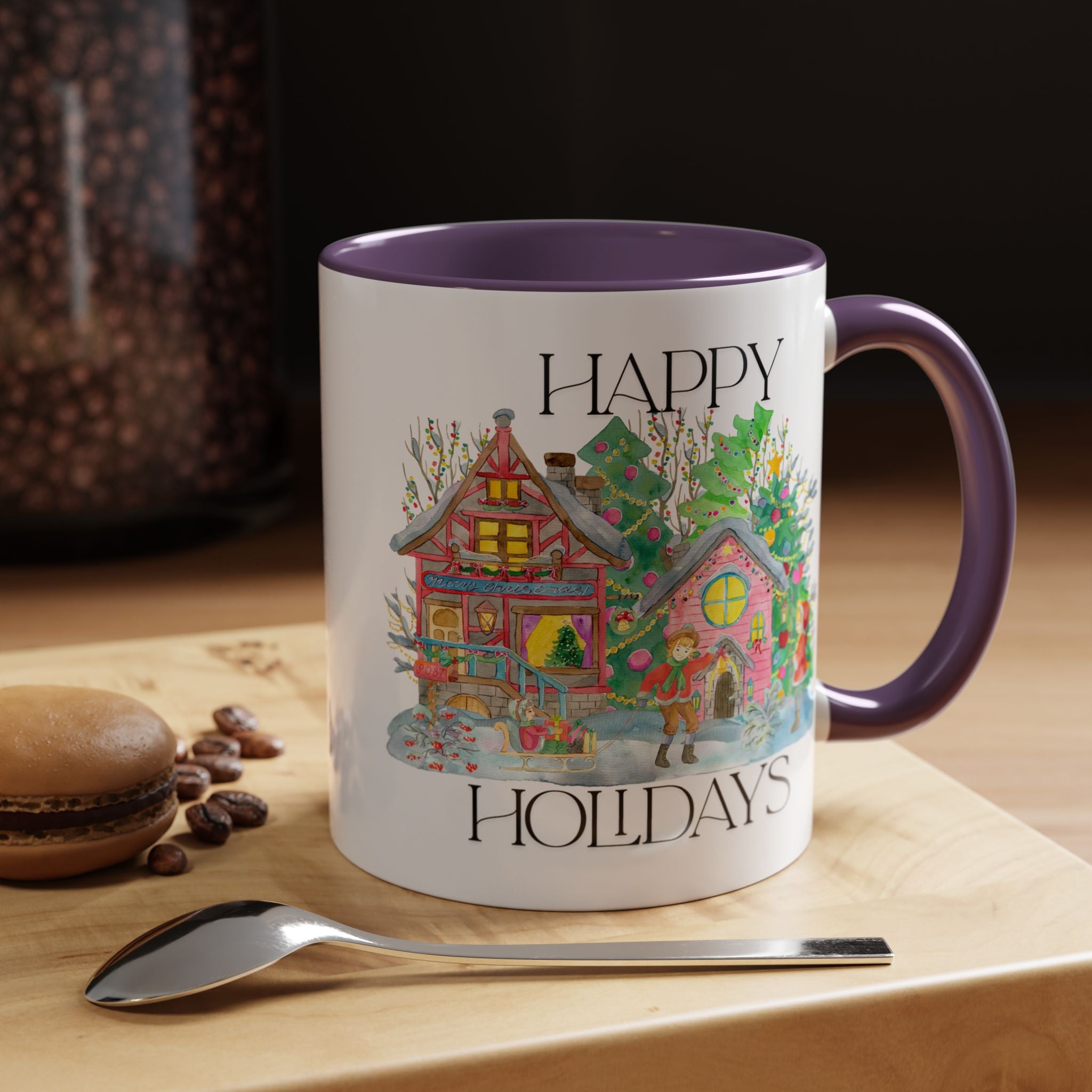 Festive Holiday Coffee Mug - Perfect Gift for Christmas, Winter Decor, Cozy Home Vibe, Holiday Gatherings, Cheerful Sips