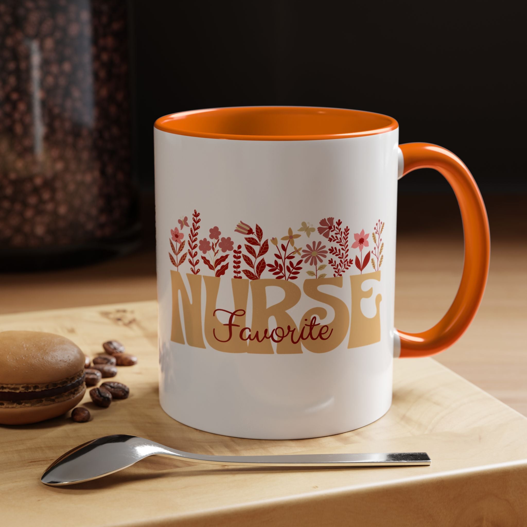 Nurse Favorite Coffee Mug | Floral Mug for Nurses | Gift for Nurse Appreciation Week, Nurses Day, Medical Professionals