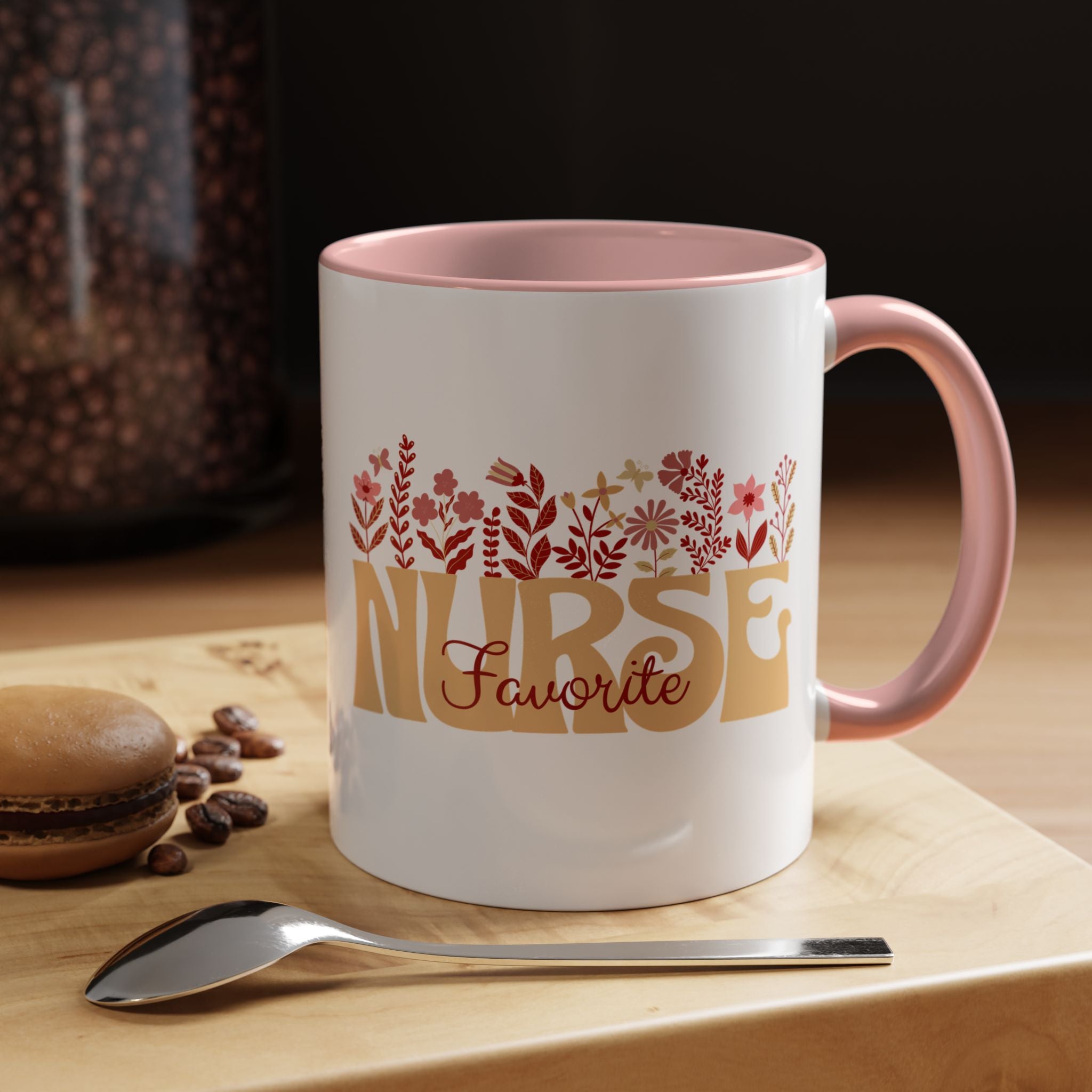 Nurse Favorite Coffee Mug | Floral Mug for Nurses | Gift for Nurse Appreciation Week, Nurses Day, Medical Professionals