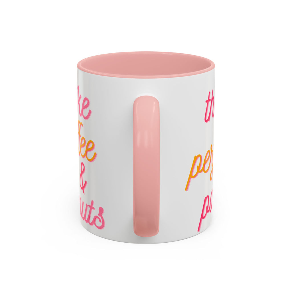 Like Coffee & Donuts Accent Coffee Mug — Cute Donut & Coffee Cup Design (11/15oz)
