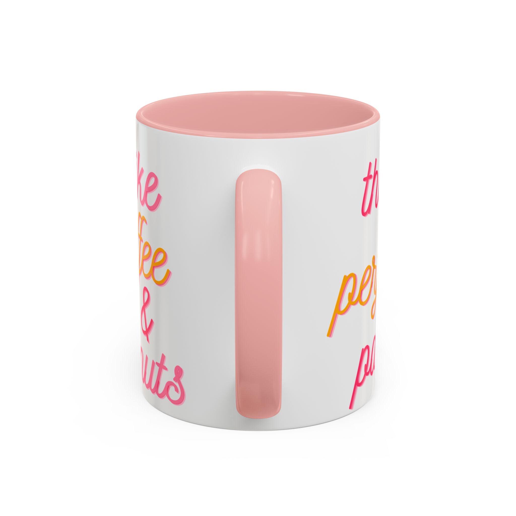 Like Coffee & Donuts Accent Coffee Mug — Cute Donut & Coffee Cup Design (11/15oz)