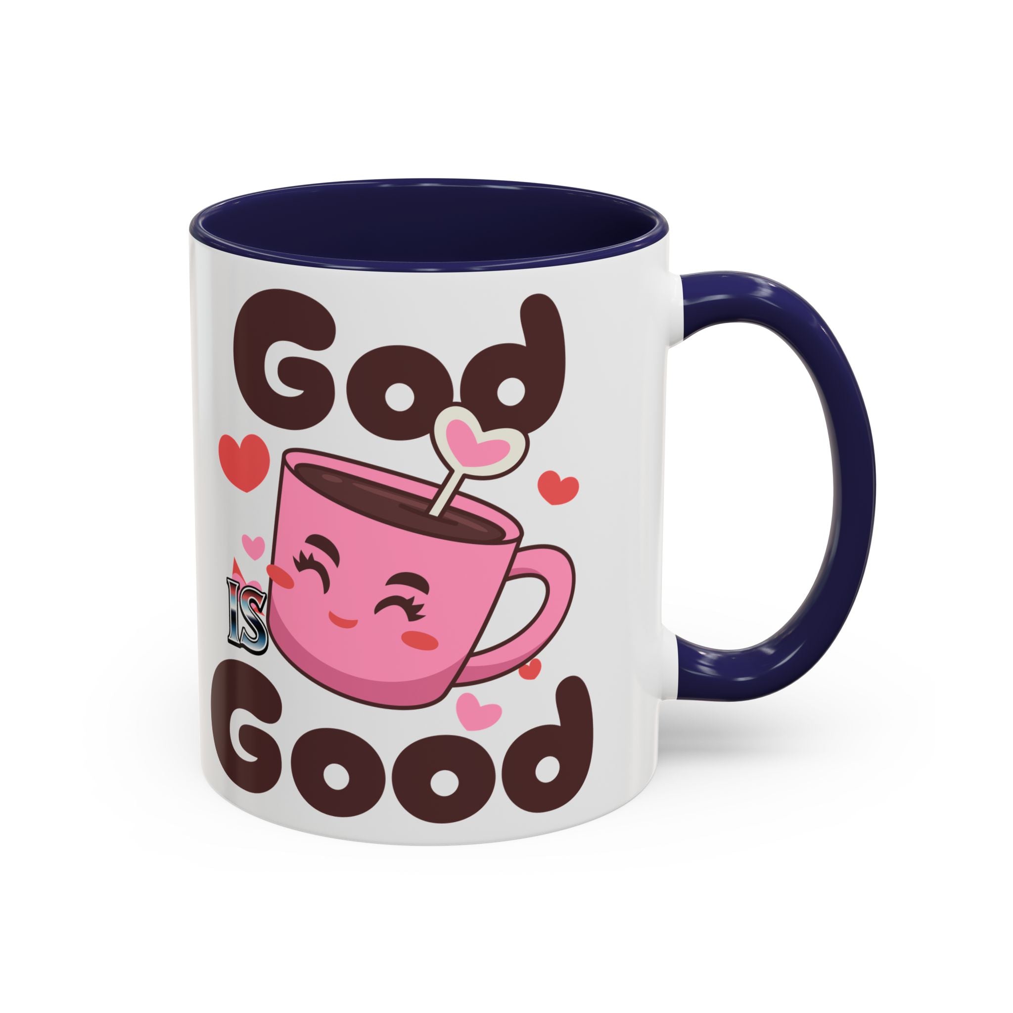 Cute God is Good Coffee Mug | Love Inspired Drinkware for Coffee Lovers, Gift for Friends, Anniversaries, Home Decor, Faith-Based Gifts