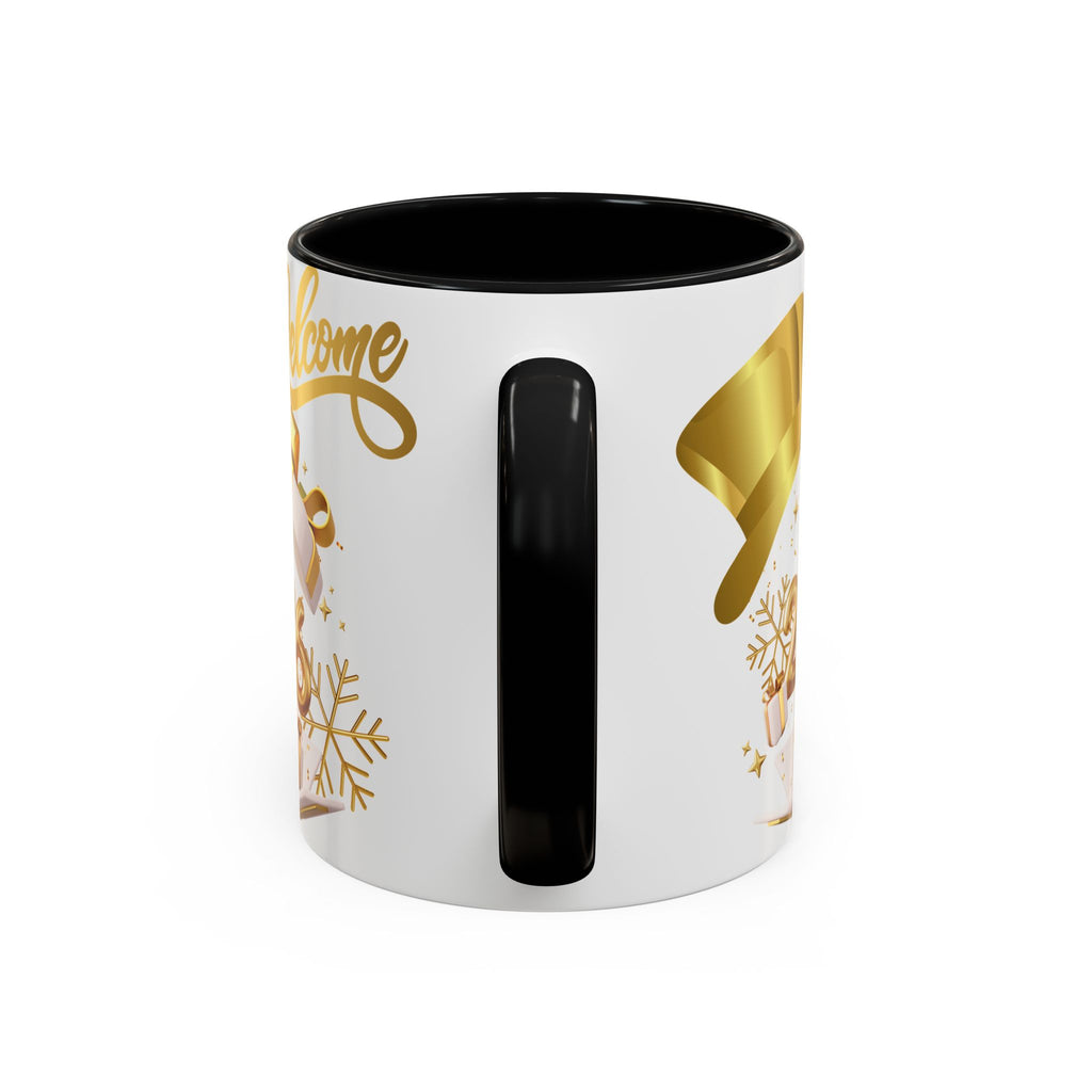 2026 New Year Coffee Mug — "Welcome 2026" Gold Celebration Accent Mug