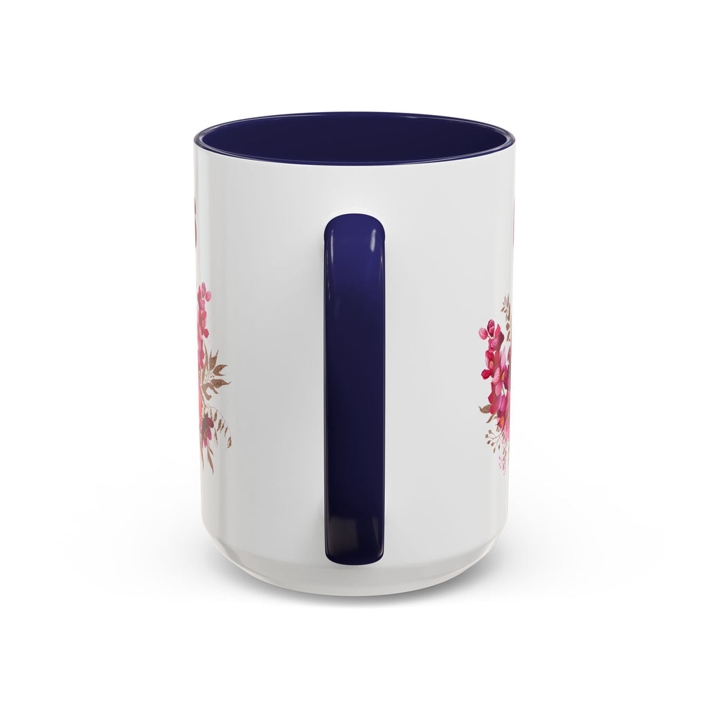 Dios Floral Accent Coffee Mug — 11/15oz Inspirational Christian Tea Cup