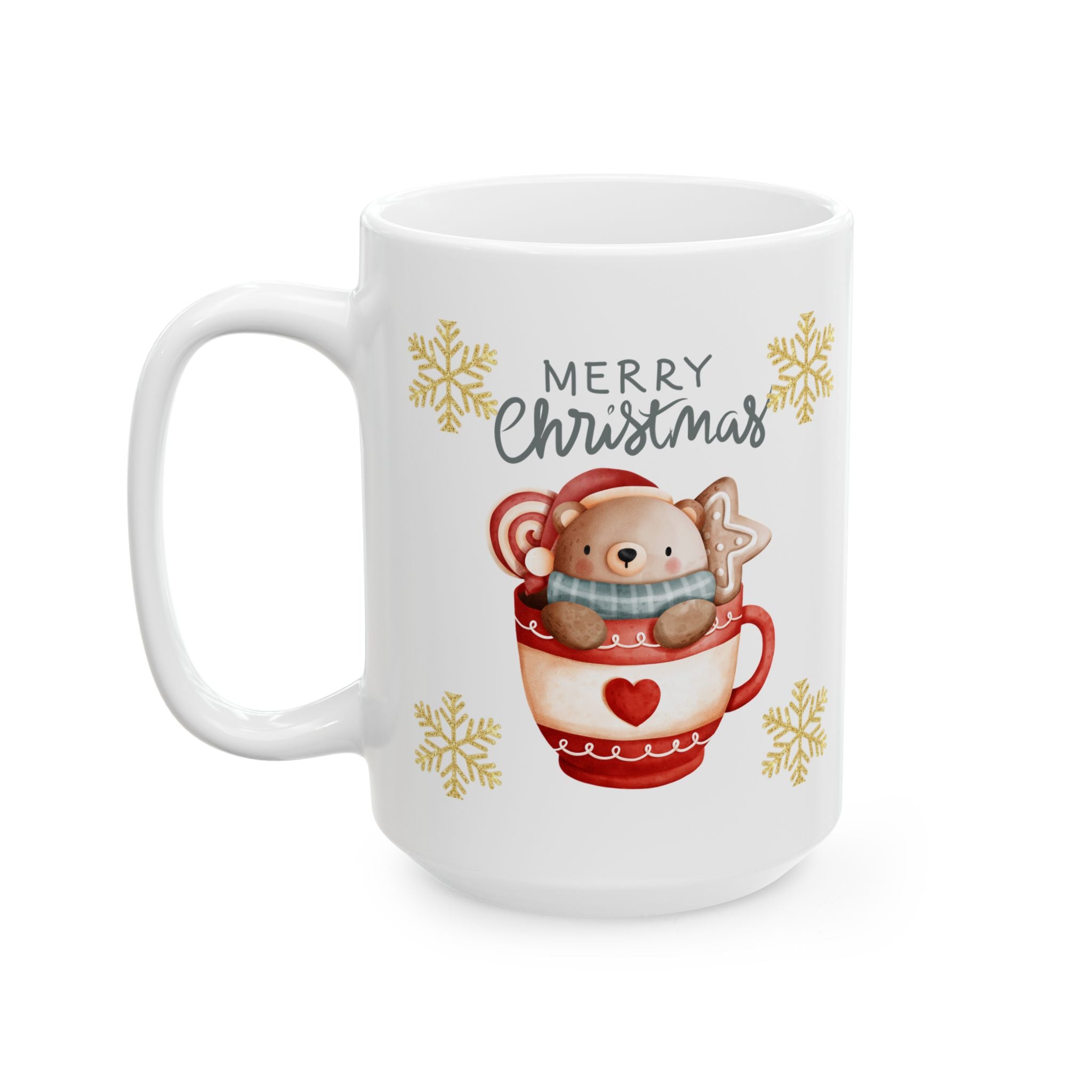 Festive Holiday Ceramic Mug - Perfect for Christmas, Winter, Coffee Lovers, Gift for Him/Her, Hot Chocolate