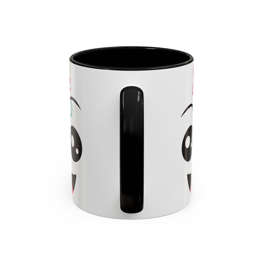 Smile Each Day Coffee Mug — Cute Cartoon Face Accent Mug (11/15oz)