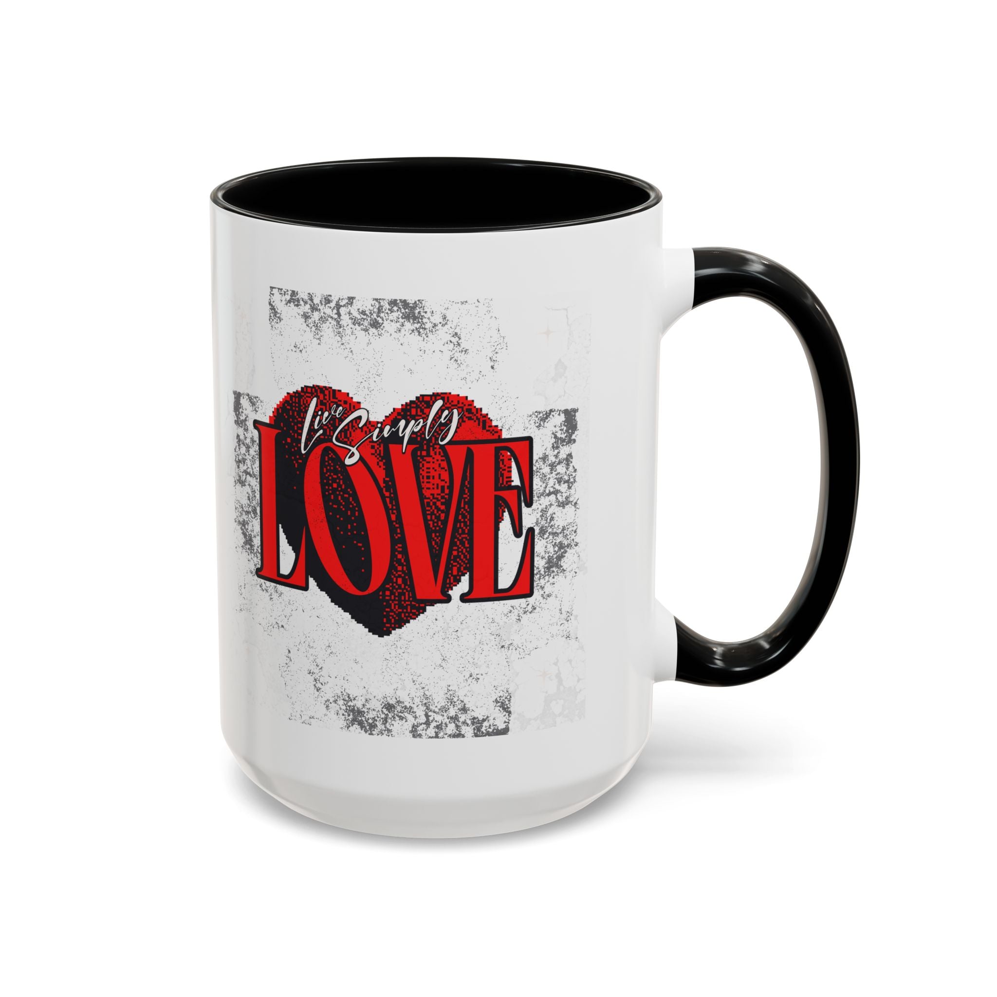 Love Accent Coffee Mug - Perfect Gift for Valentine's Day, Romantic Gift, Heart Mug, Coffee Lovers, Personalized Mug