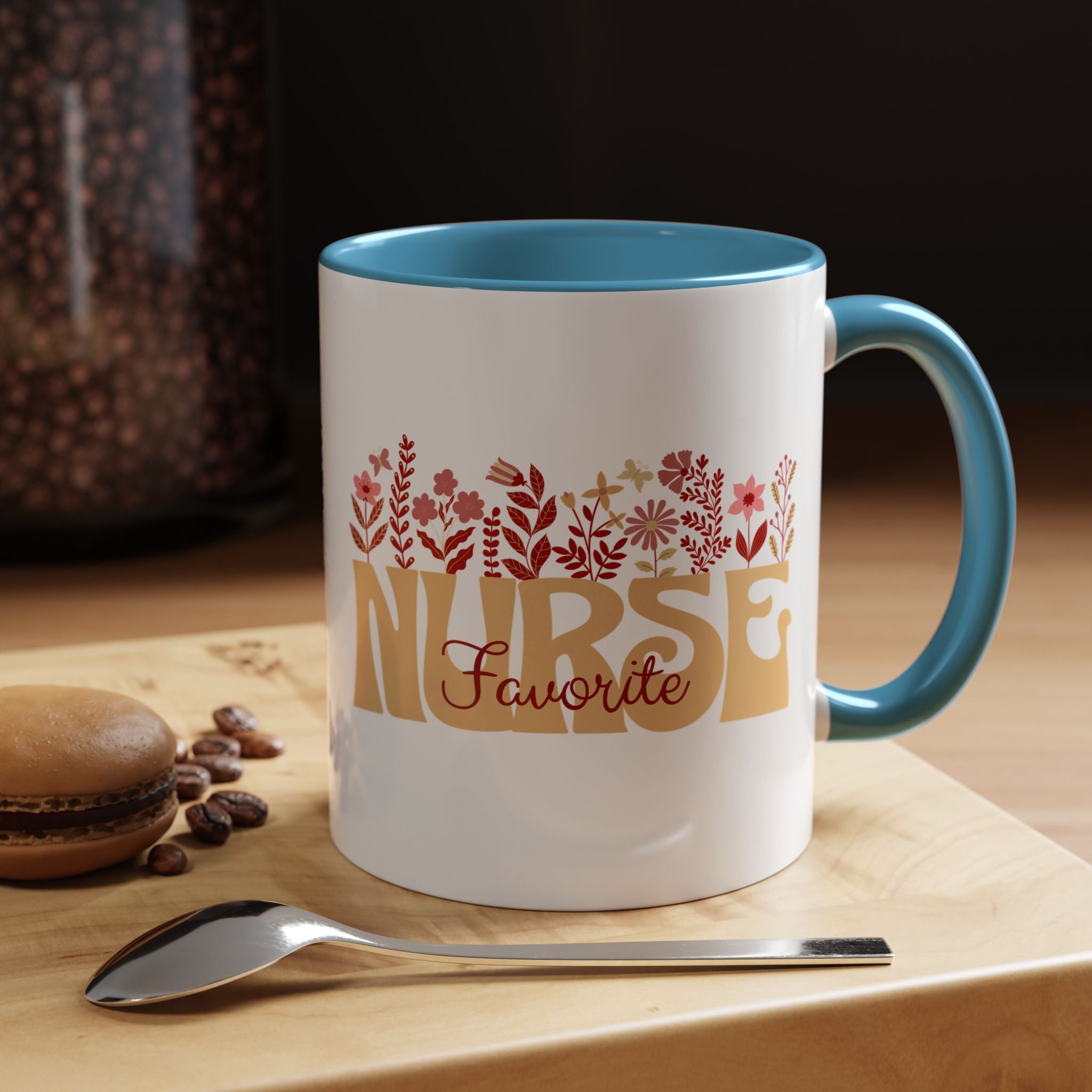 Nurse Favorite Coffee Mug | Floral Mug for Nurses | Gift for Nurse Appreciation Week, Nurses Day, Medical Professionals