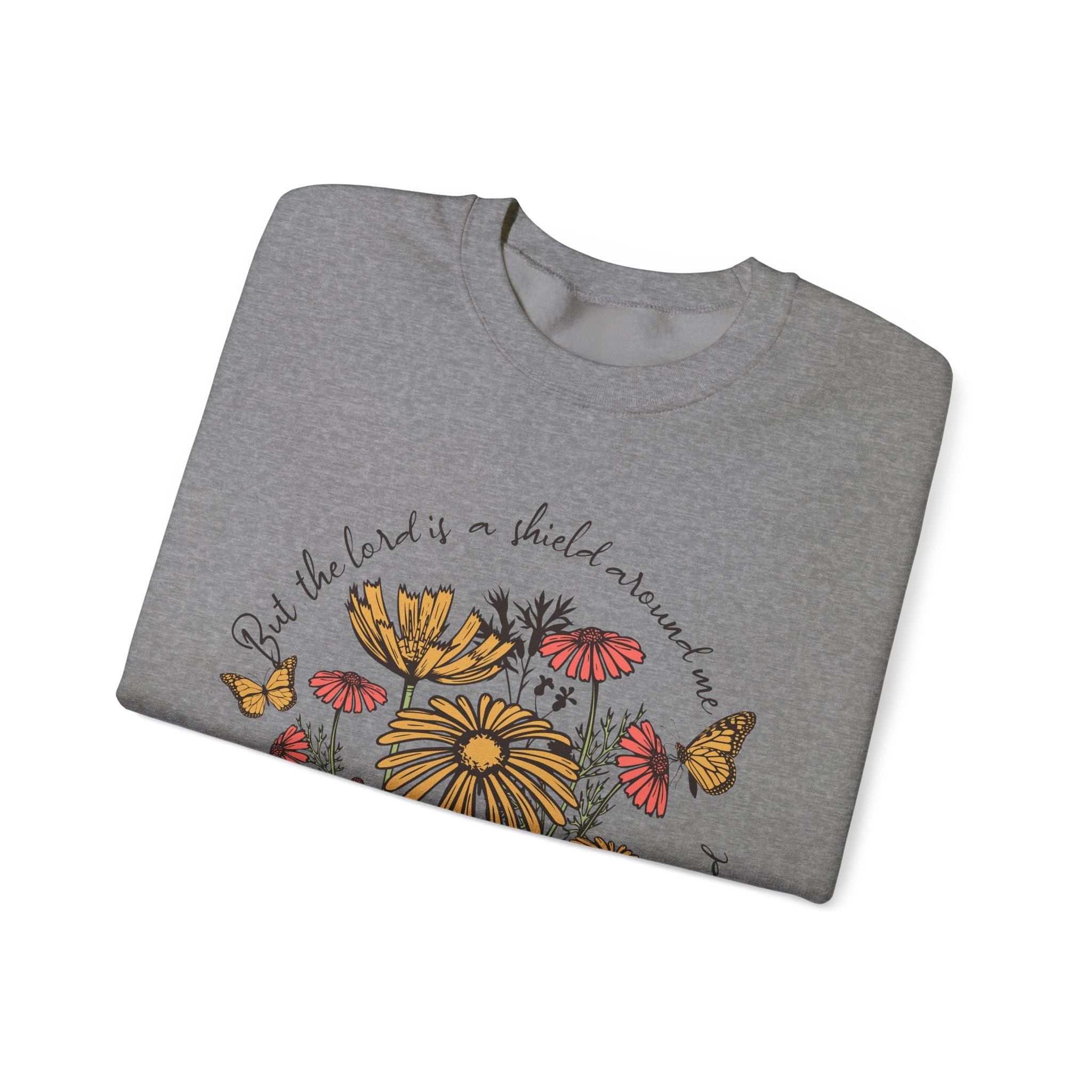 Nature-Inspired Inspirational Sweatshirt for All Seasons, Motivational Gift for Her, Floral Crewneck, Comfortable Everyday Wear, [...]