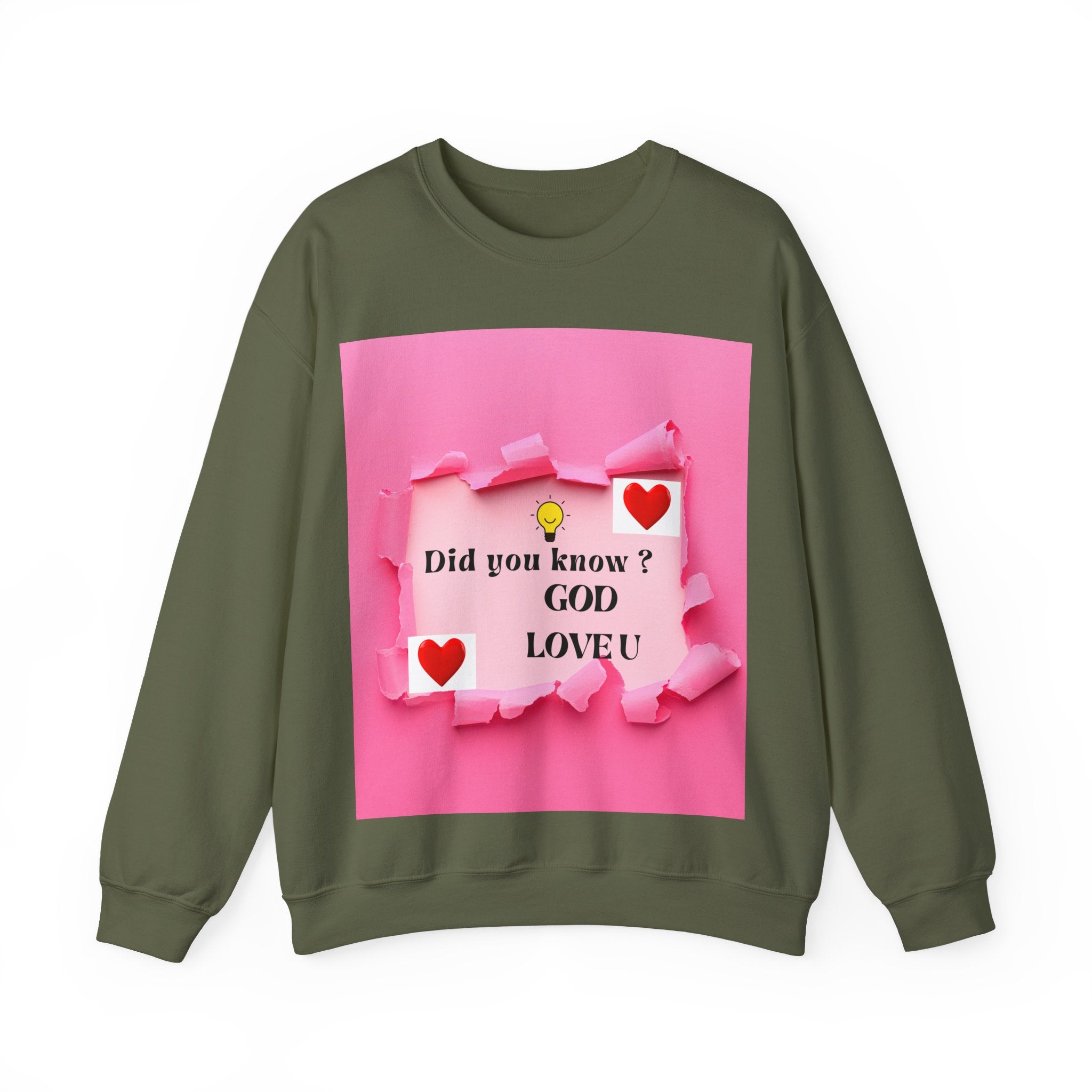 Cute Love Message Crewneck Sweatshirt, Cozy Gift for Her, Valentine's Day, Inspirational Sweater, Comfortable Everyday Wear