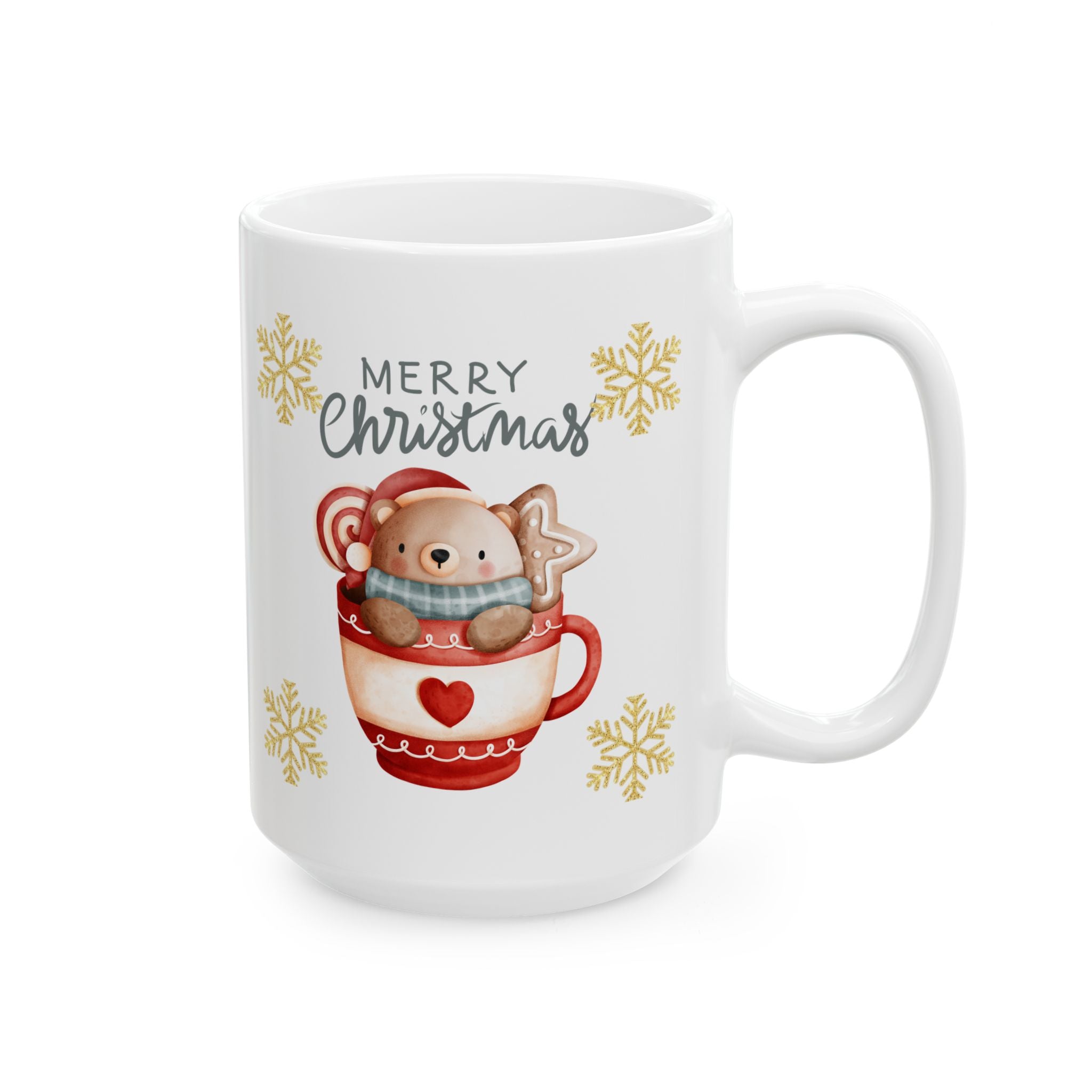 Festive Holiday Ceramic Mug - Perfect for Christmas, Winter, Coffee Lovers, Gift for Him/Her, Hot Chocolate