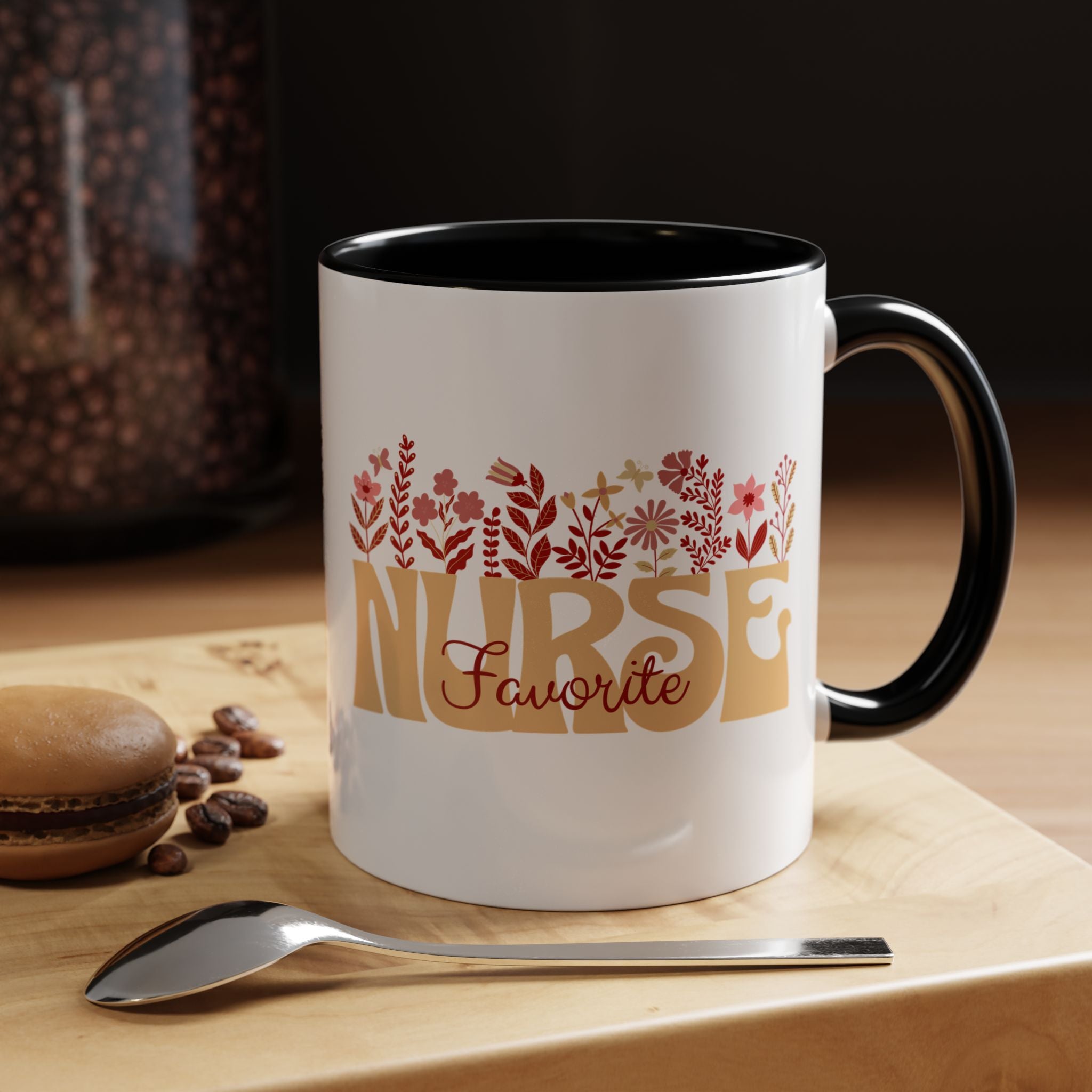 Nurse Favorite Coffee Mug | Floral Mug for Nurses | Gift for Nurse Appreciation Week, Nurses Day, Medical Professionals
