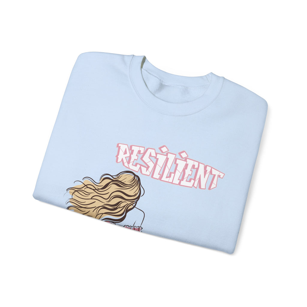 Resilient Graphic Sweatshirt, Trendy Crewneck, Women’s Clothing, Cozy Layering Piece, Perfect Gift for Her, Casual Fashion