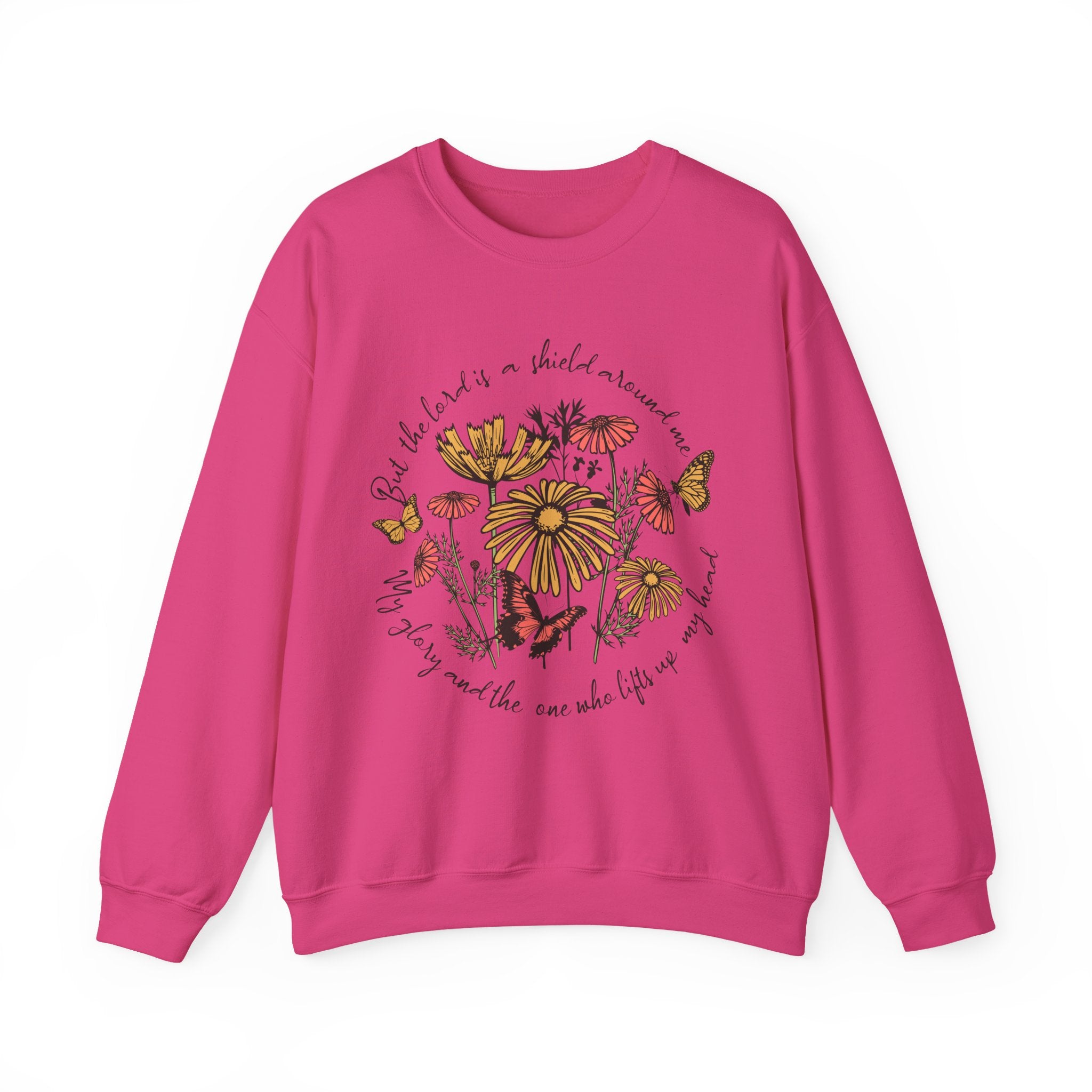 Nature-Inspired Inspirational Sweatshirt for All Seasons, Motivational Gift for Her, Floral Crewneck, Comfortable Everyday Wear, [...]