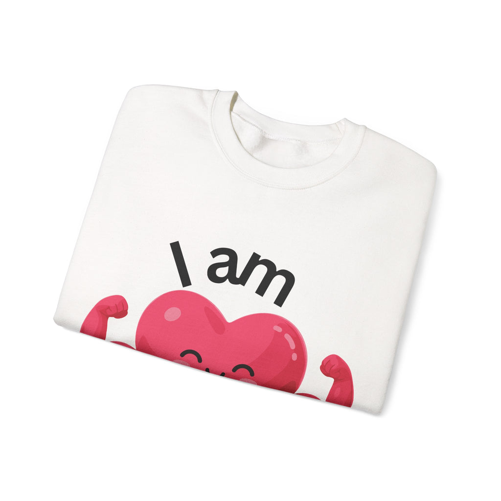 I Am Strong Heart Crewneck Sweatshirt