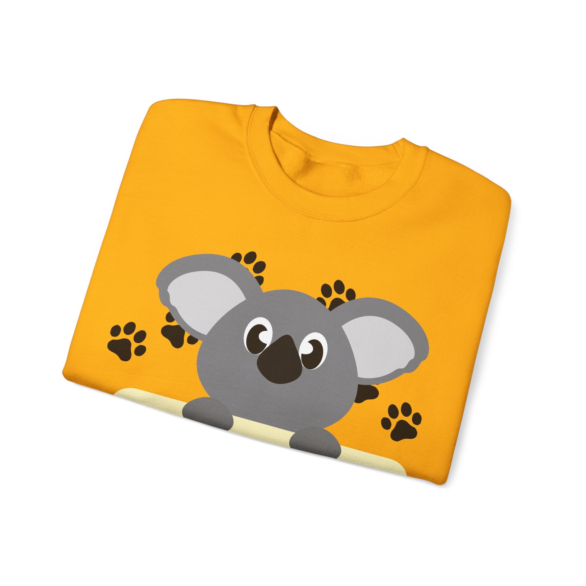 Cute Koala Hello Sweatshirt, Unisex Cozy Crewneck, Pet Lover Gift, Animal Lover Apparel, Fun Casual Wear, Cute Graphic Sweater