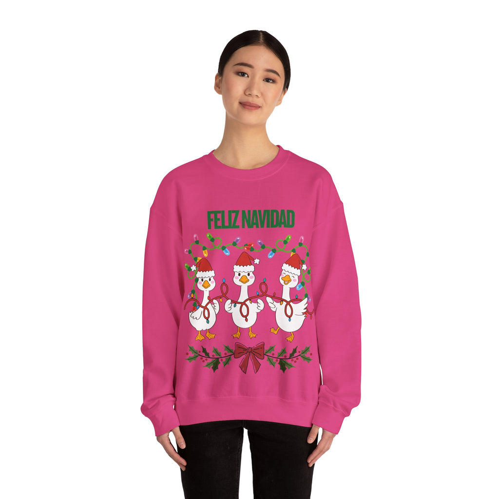 Festive Holiday Sweatshirt - Merry Christmas Crewneck, Cozy Winter Apparel, Ugly Sweater Alternative, Gift Idea for Her and Him