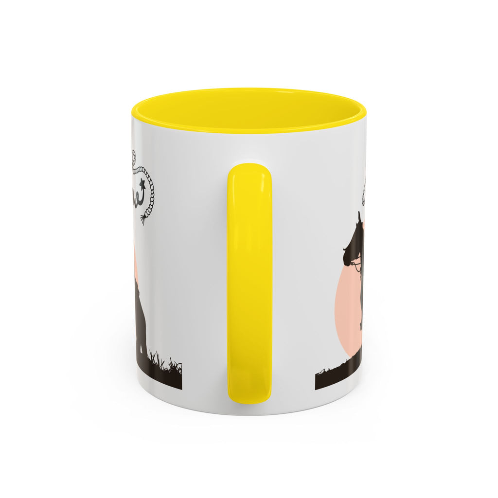 Cowboy Coffee Mug – Yee Haw, Western Decor, Gift for Horse Lovers, Rustic Tea Cup, Unique Rancher Present