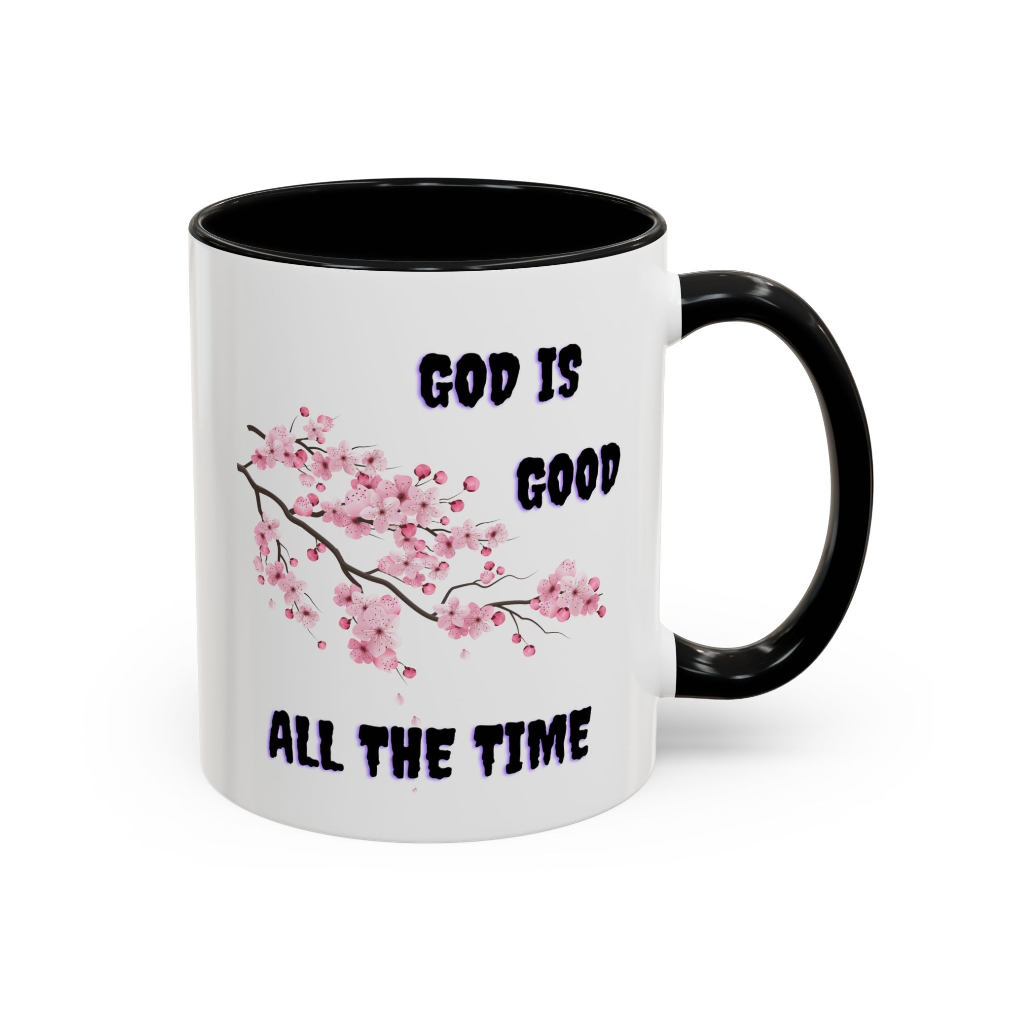 Inspirational Coffee Mug - God is Good, Floral Design, Gift for Faith Friends, Perfect for Mother's Day, Church Gatherings, Daily Motivation