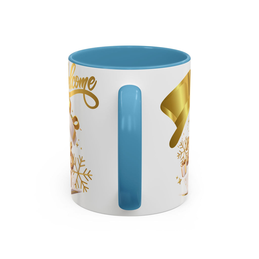 2026 New Year Coffee Mug — "Welcome 2026" Gold Celebration Accent Mug