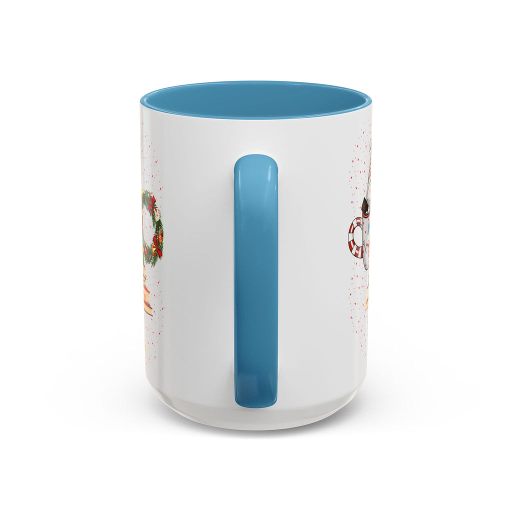 Christmas Book Tree Coffee Mug — Merry Christmas Accent Mug (11/15oz)