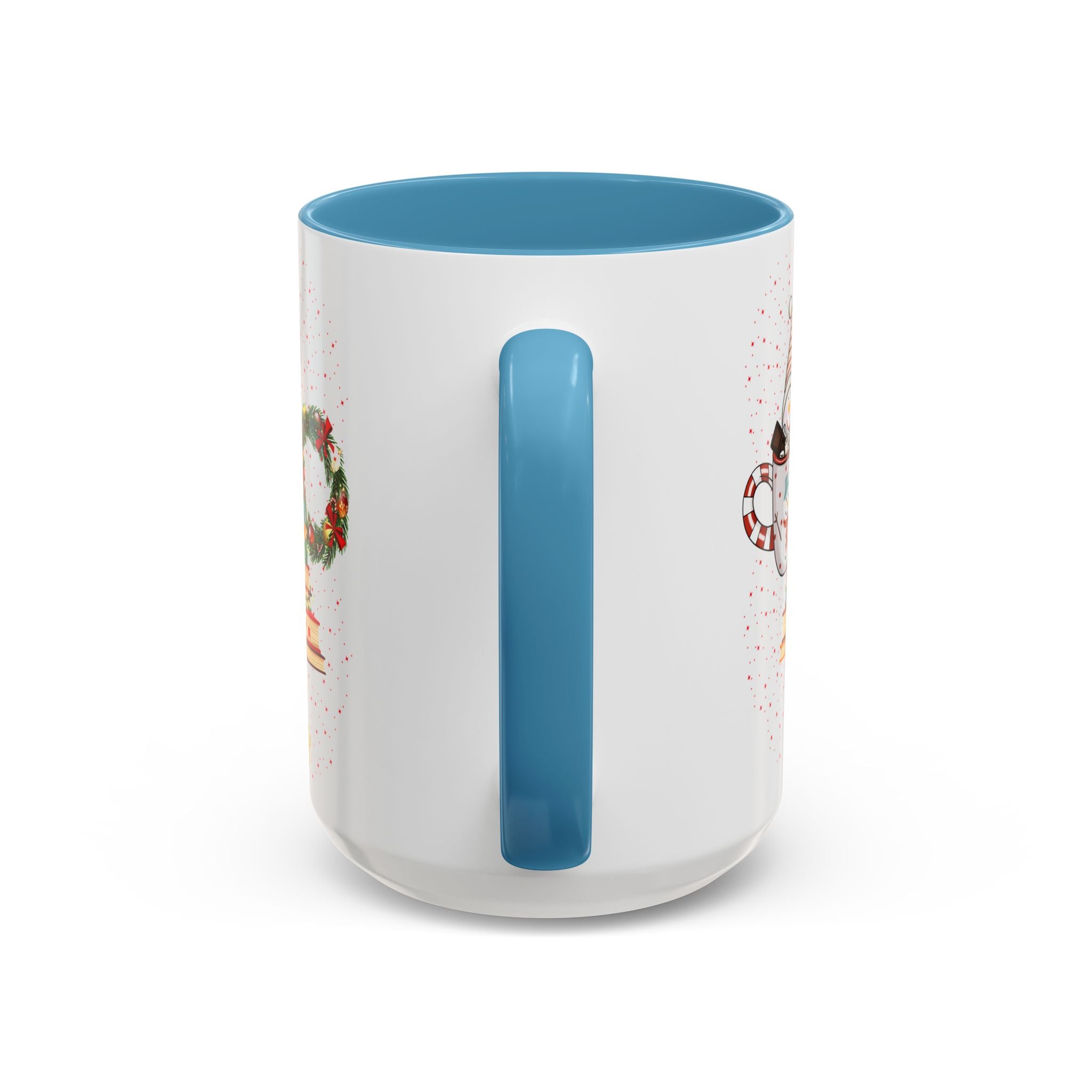 Christmas Book Tree Coffee Mug — Merry Christmas Accent Mug (11/15oz)