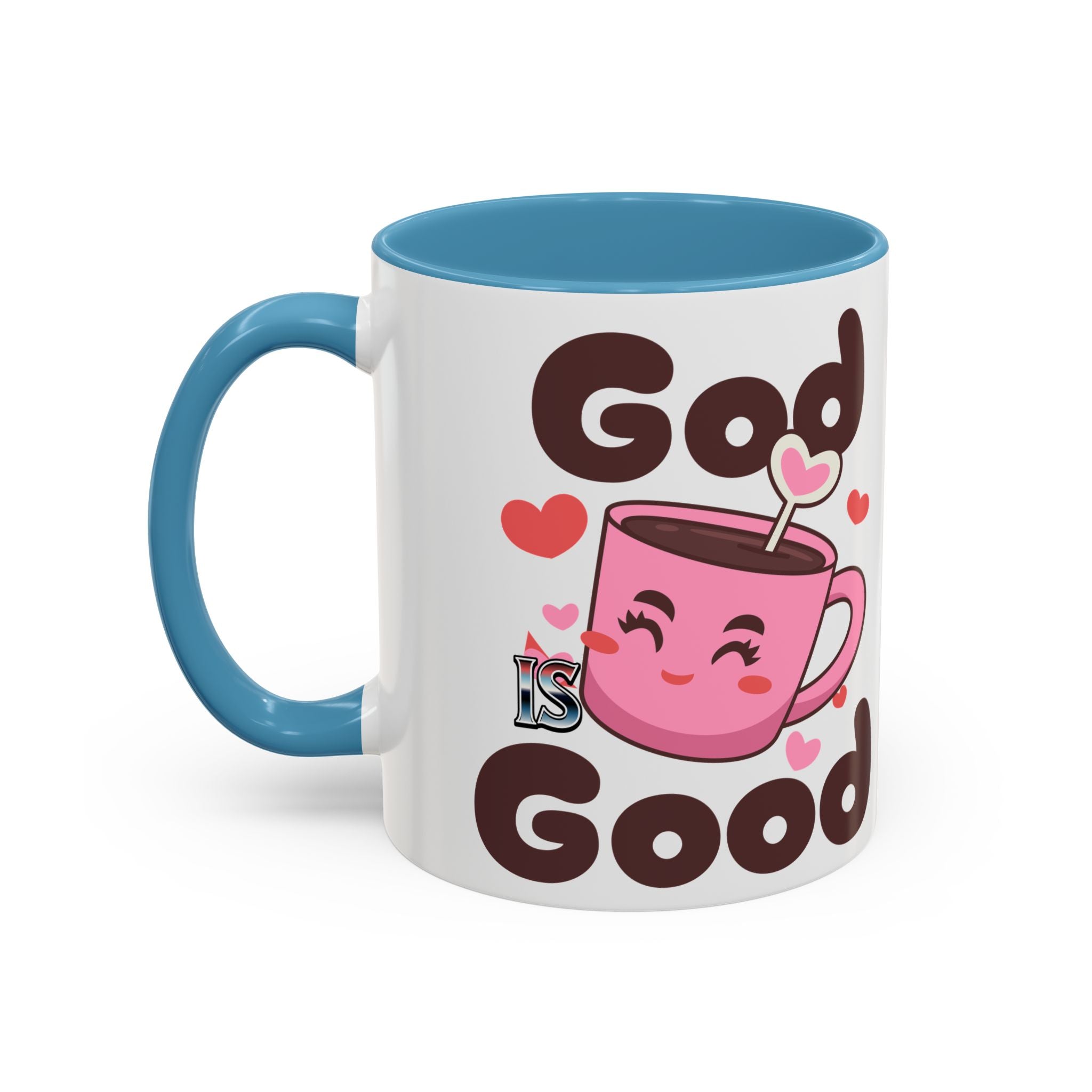 Cute God is Good Coffee Mug | Love Inspired Drinkware for Coffee Lovers, Gift for Friends, Anniversaries, Home Decor, Faith-Based Gifts