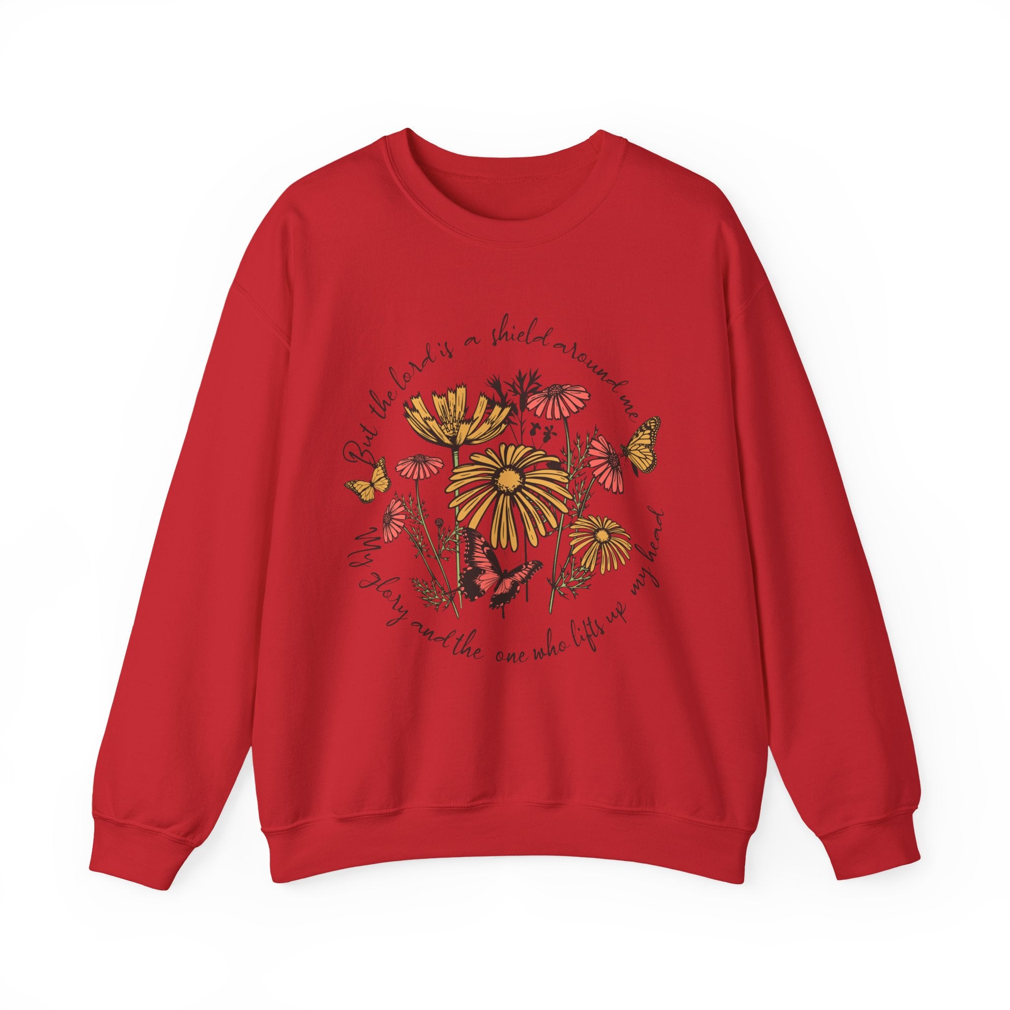 Nature-Inspired Inspirational Sweatshirt for All Seasons, Motivational Gift for Her, Floral Crewneck, Comfortable Everyday Wear, [...]